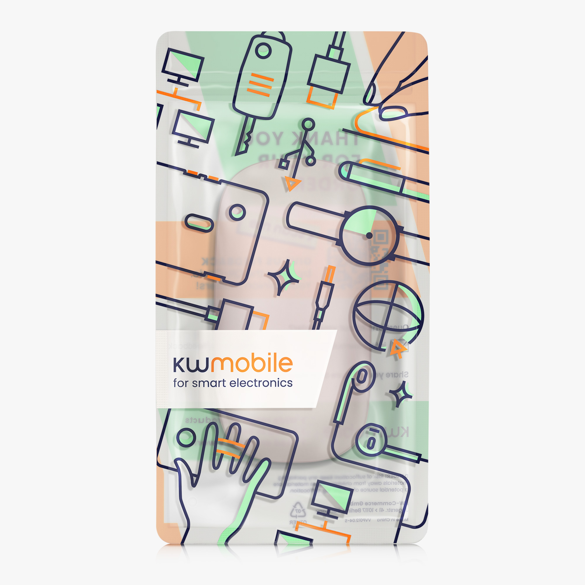 Pouzdro na myš - Apple Magic Mouse 1/2 Cover - kwmobile - růžová