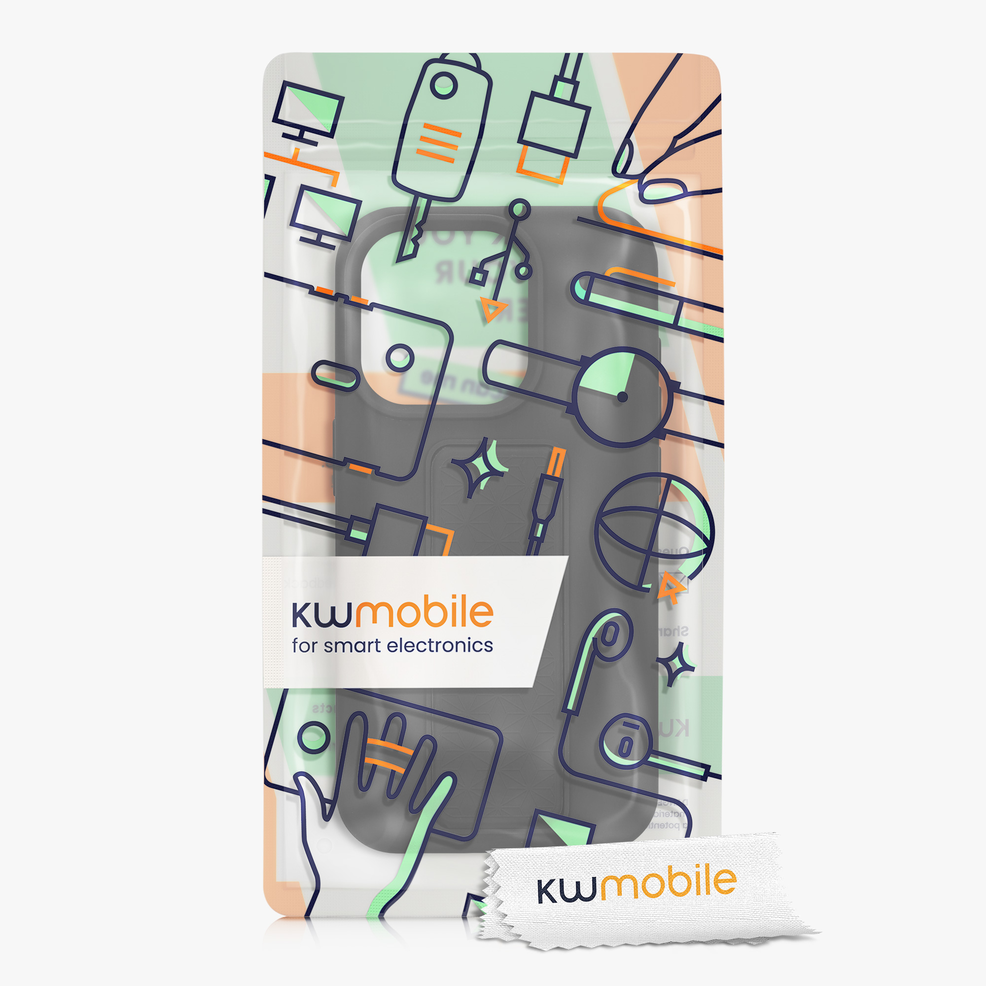 Silikonový kryt kwmobile pro iPhone 15 Pro - černá