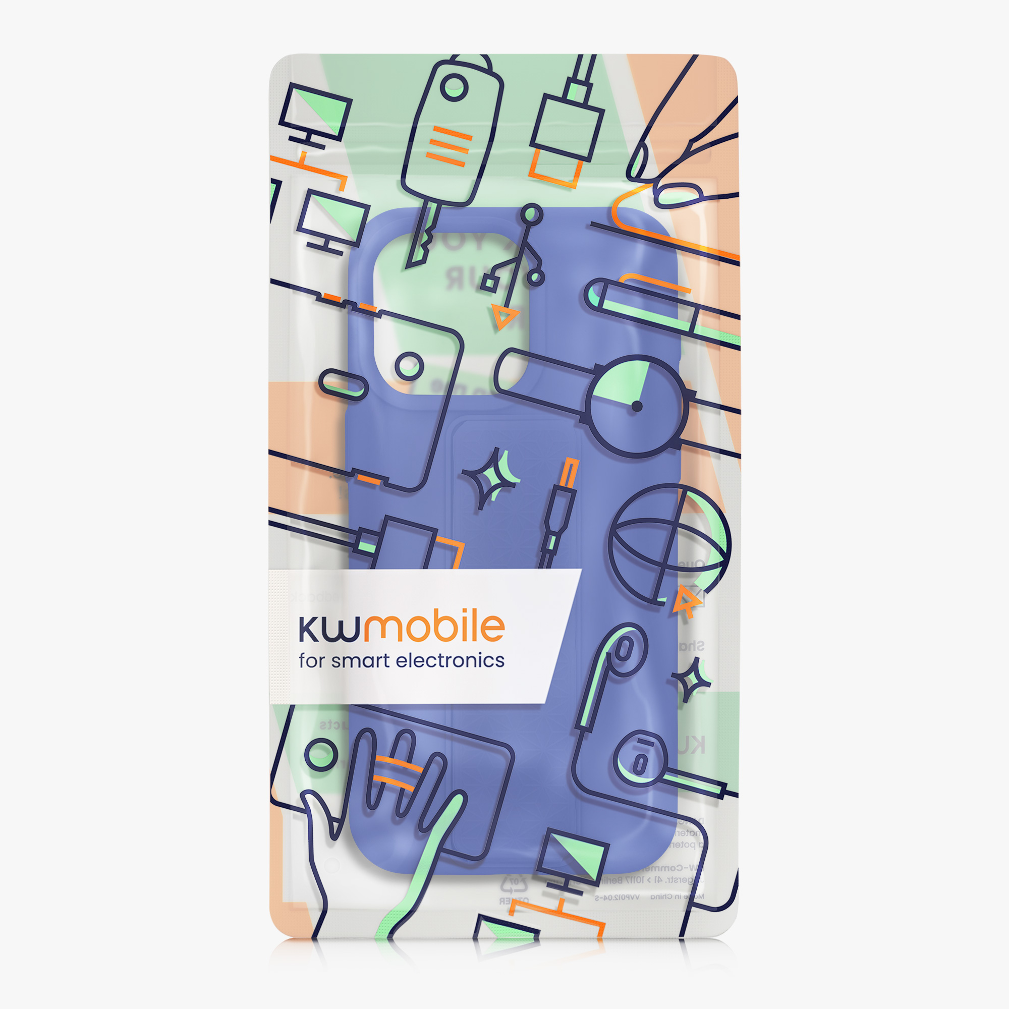Silikonový kryt kwmobile pro iPhone 15 Pro Max - baltsky modrá