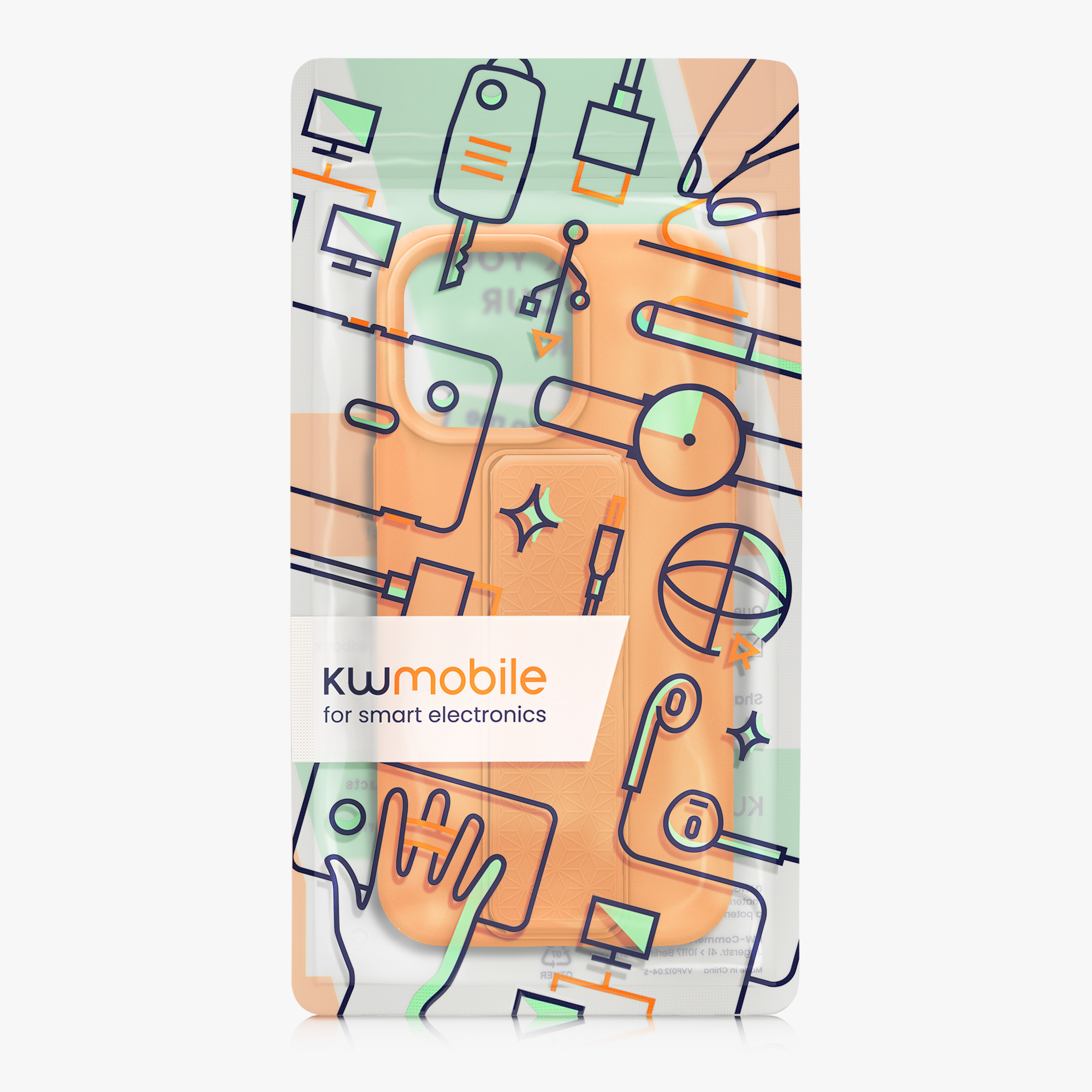Silikonový kryt kwmobile pro iPhone 15 Pro Max - ovocně oranžová
