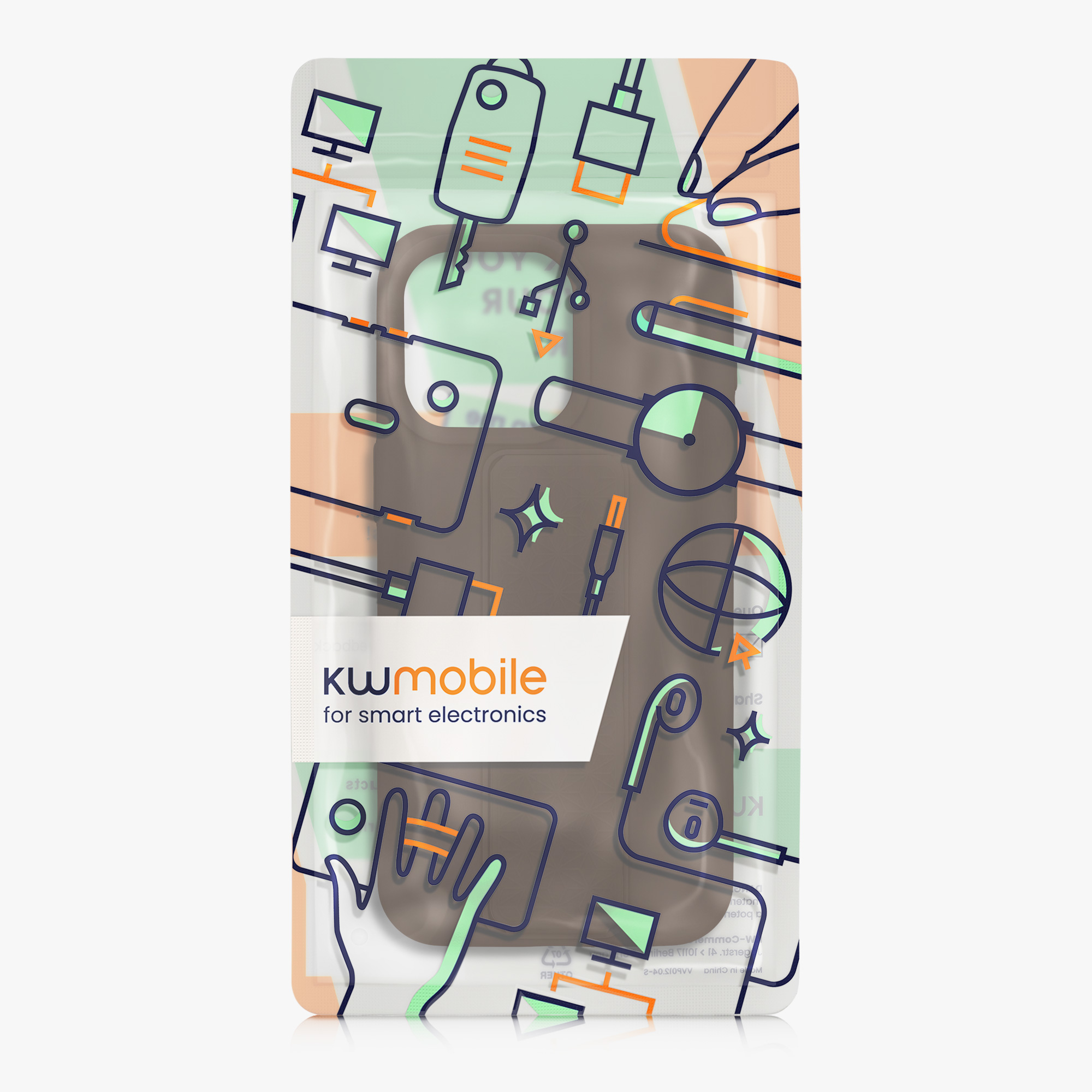Silikonový kryt kwmobile pro iPhone 15 Pro Max - čokoládová
