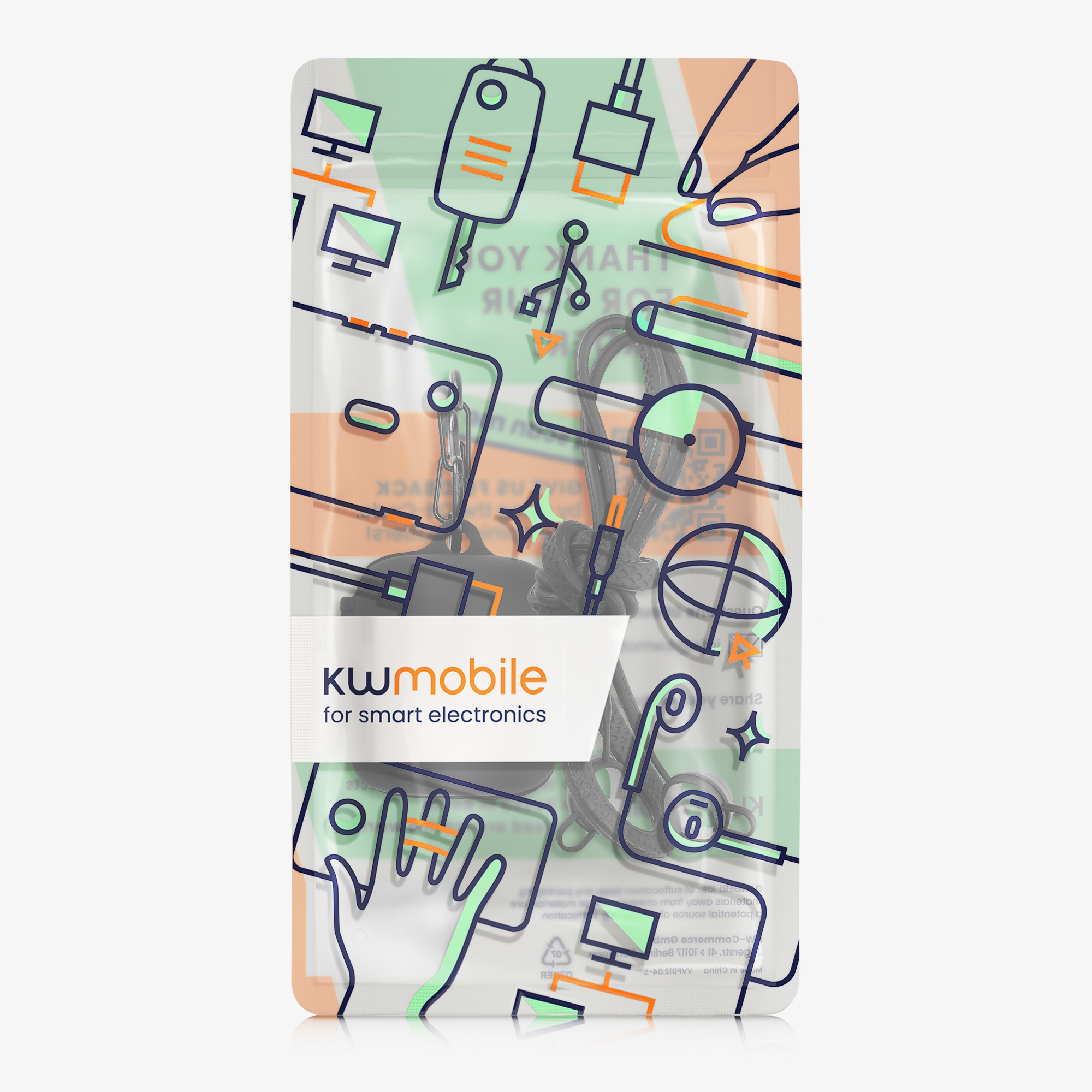 Pouzdro na sluchátka kwmobile pro Sony LinkBuds WF-L900, černá / černá