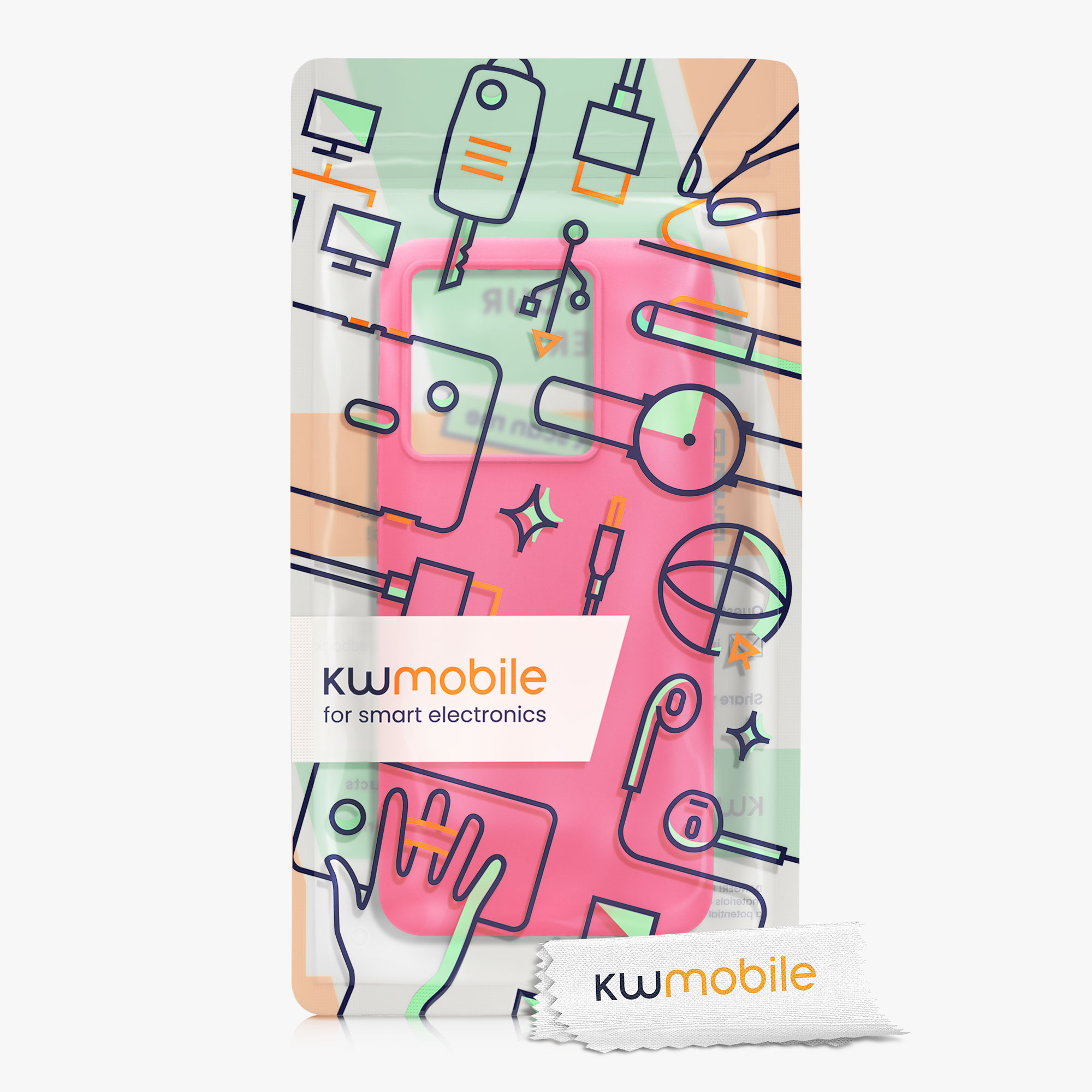 Kryt na mobil Xiaomi 13T / 13T Pro kwmobile neonově růžová