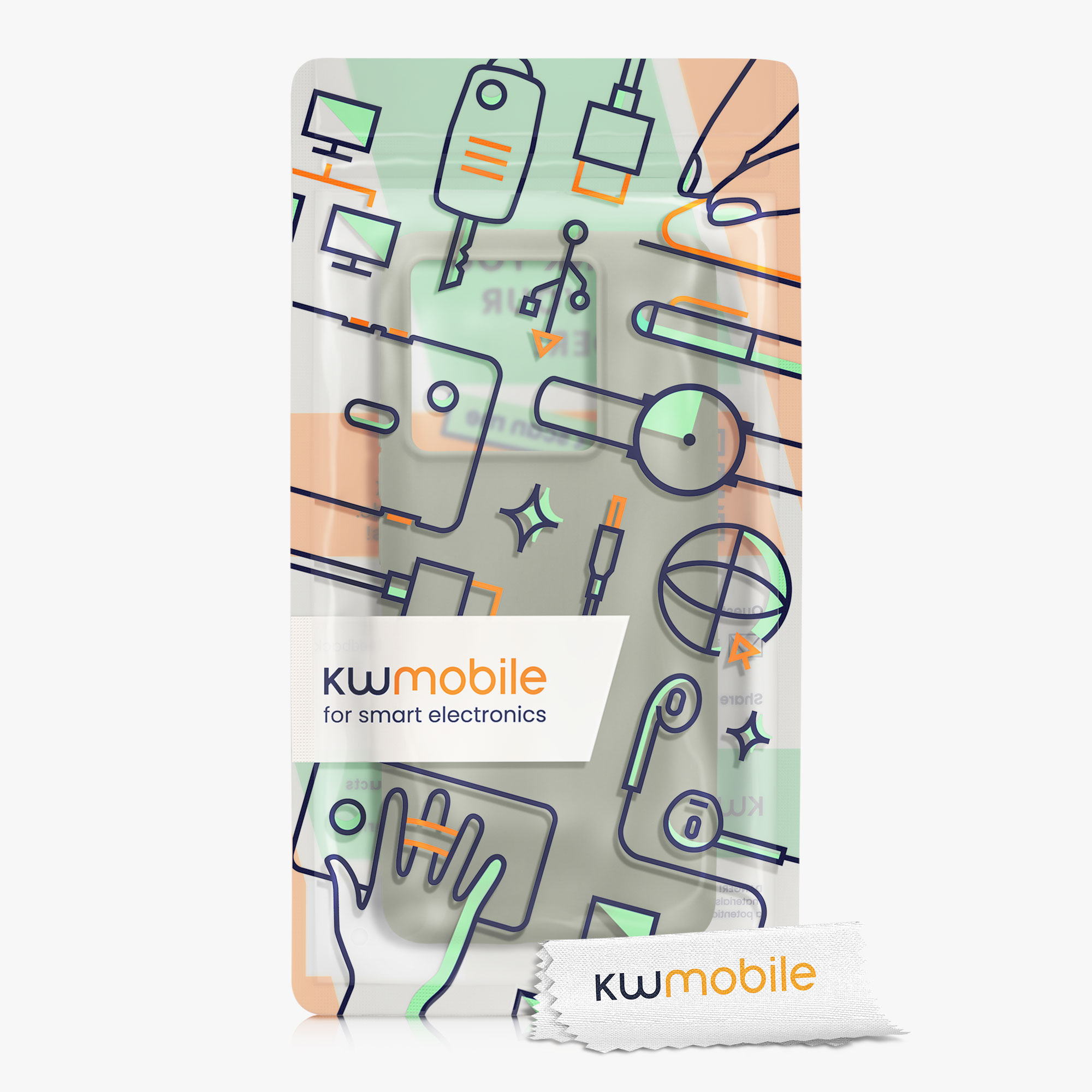 Kryt na mobil Xiaomi 13T / 13T Pro kwmobile šedozelená