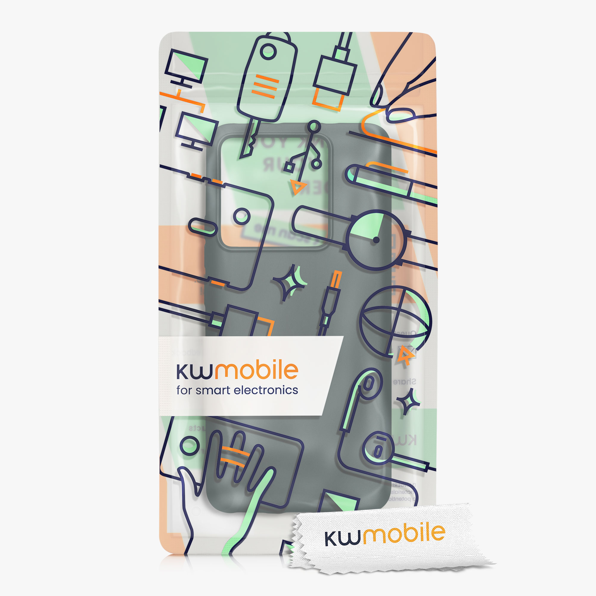 Kryt na mobil Xiaomi 13T / 13T Pro kwmobile metalická petrolejová