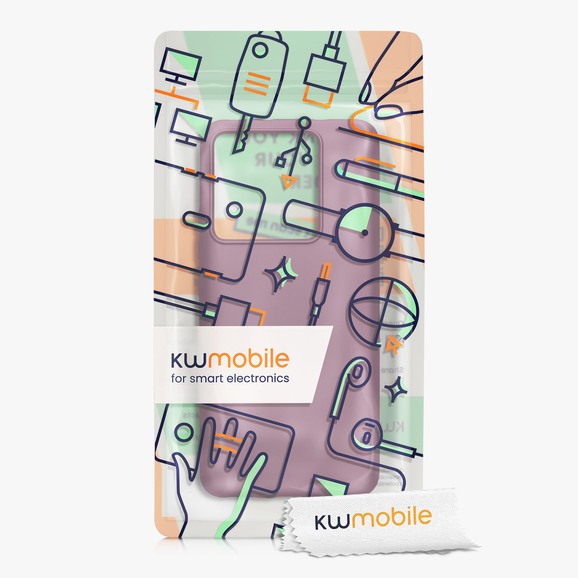 Kryt na mobil Xiaomi 13T / 13T Pro kwmobile metalická levandulová