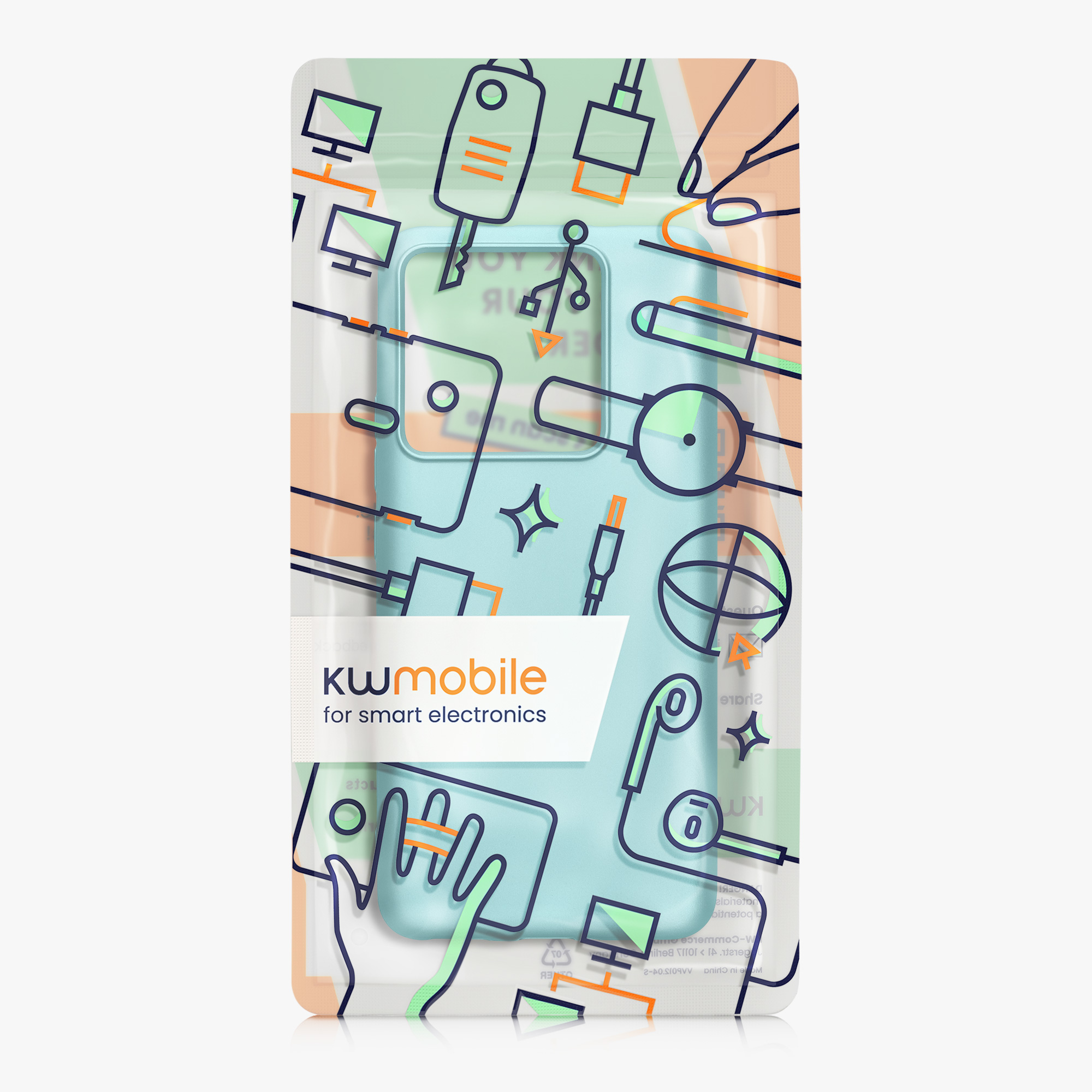Kryt na mobil Xiaomi 13T / 13T Pro kwmobile metalická mátově zelená