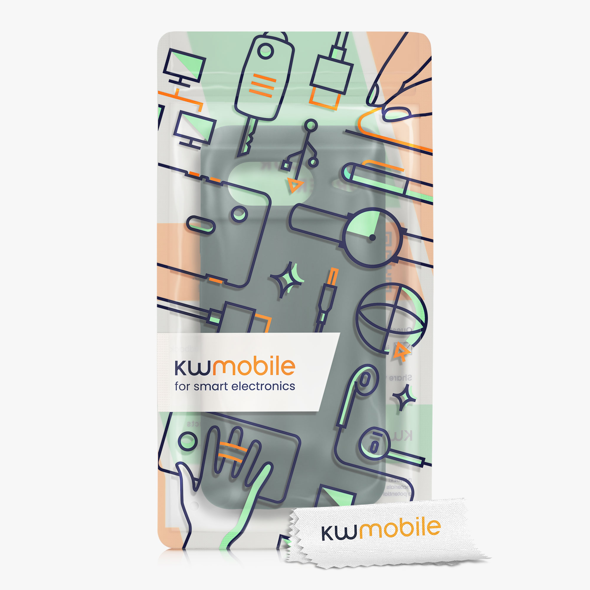 TPU kryt kwmobile Google Pixel 8 - Blue Green
