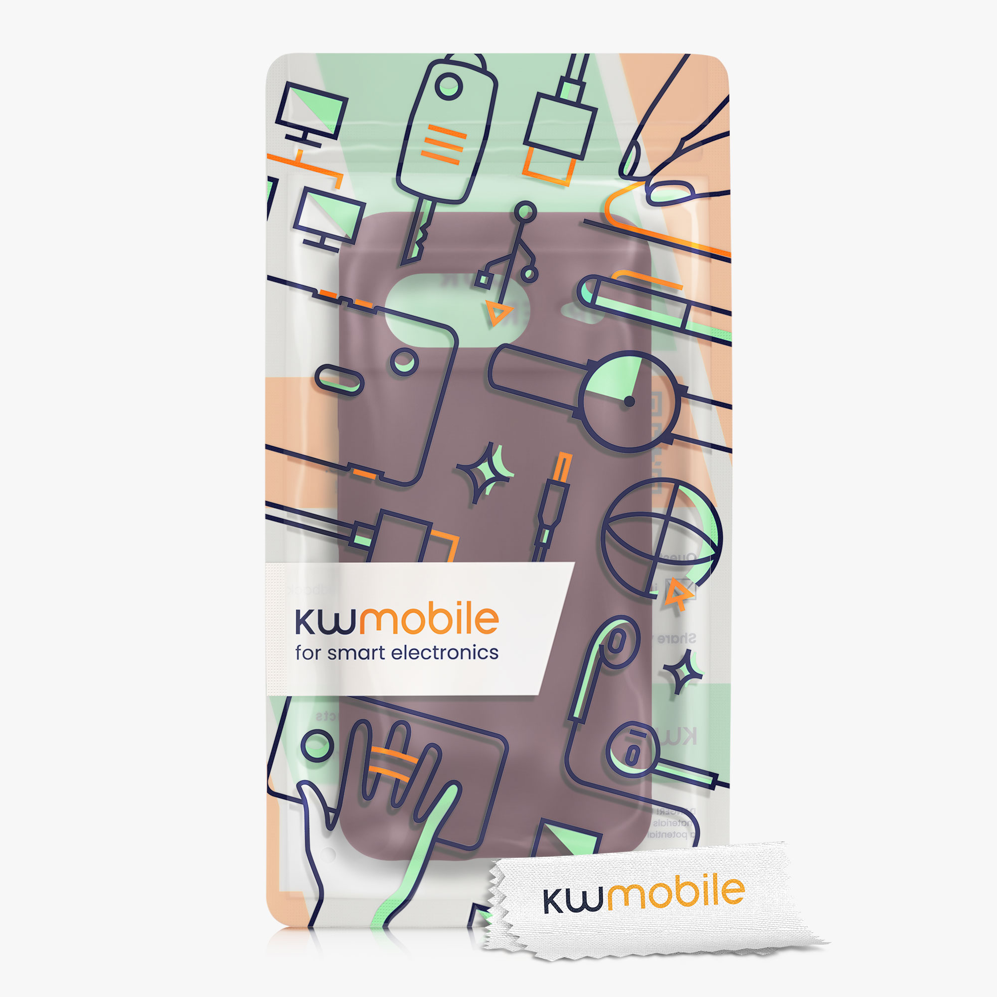 TPU kryt kwmobile Google Pixel 8 - vínově fialový