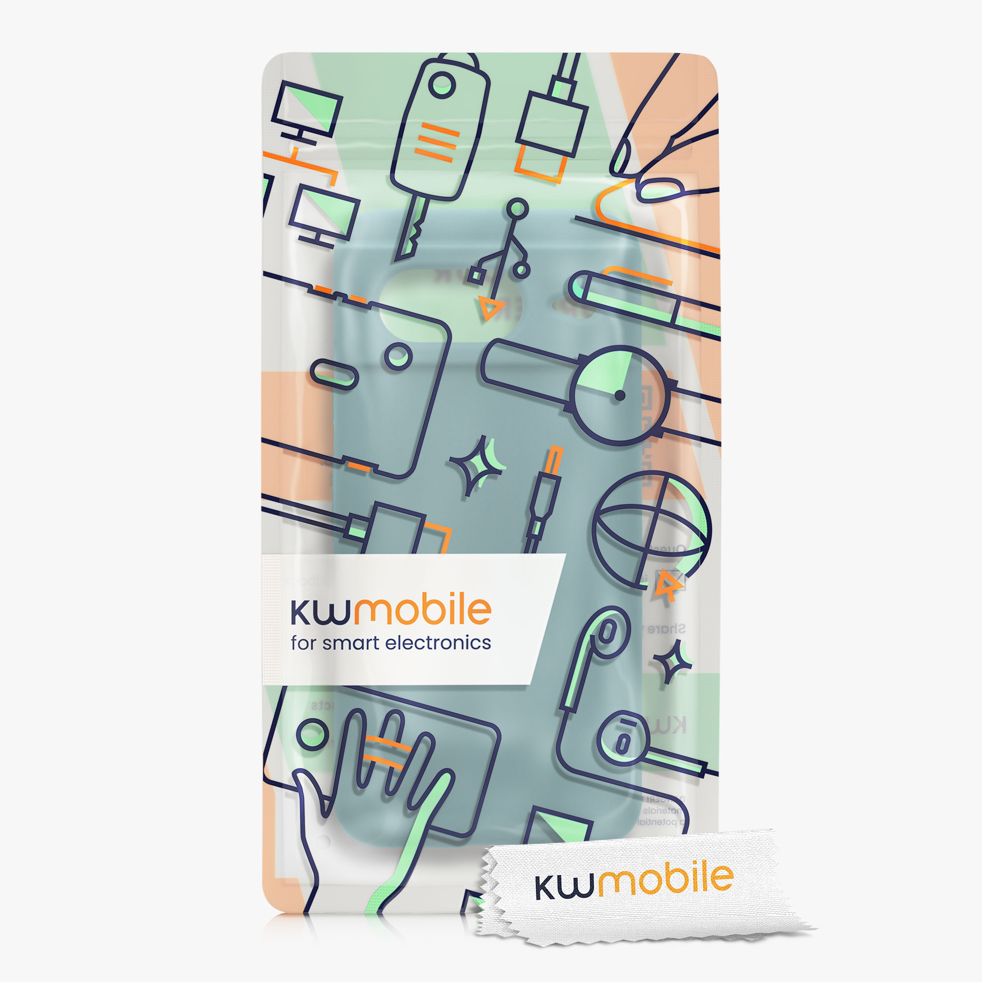 Silikonový kryt kwmobile pro Google Pixel 8 - tmavě modré Arctic Night
