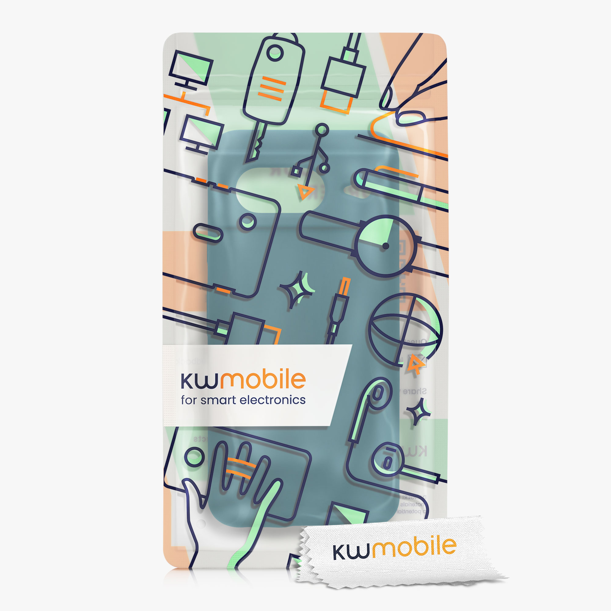 Silikonový kryt kwmobile pro Google Pixel 8 - petrolejově matné