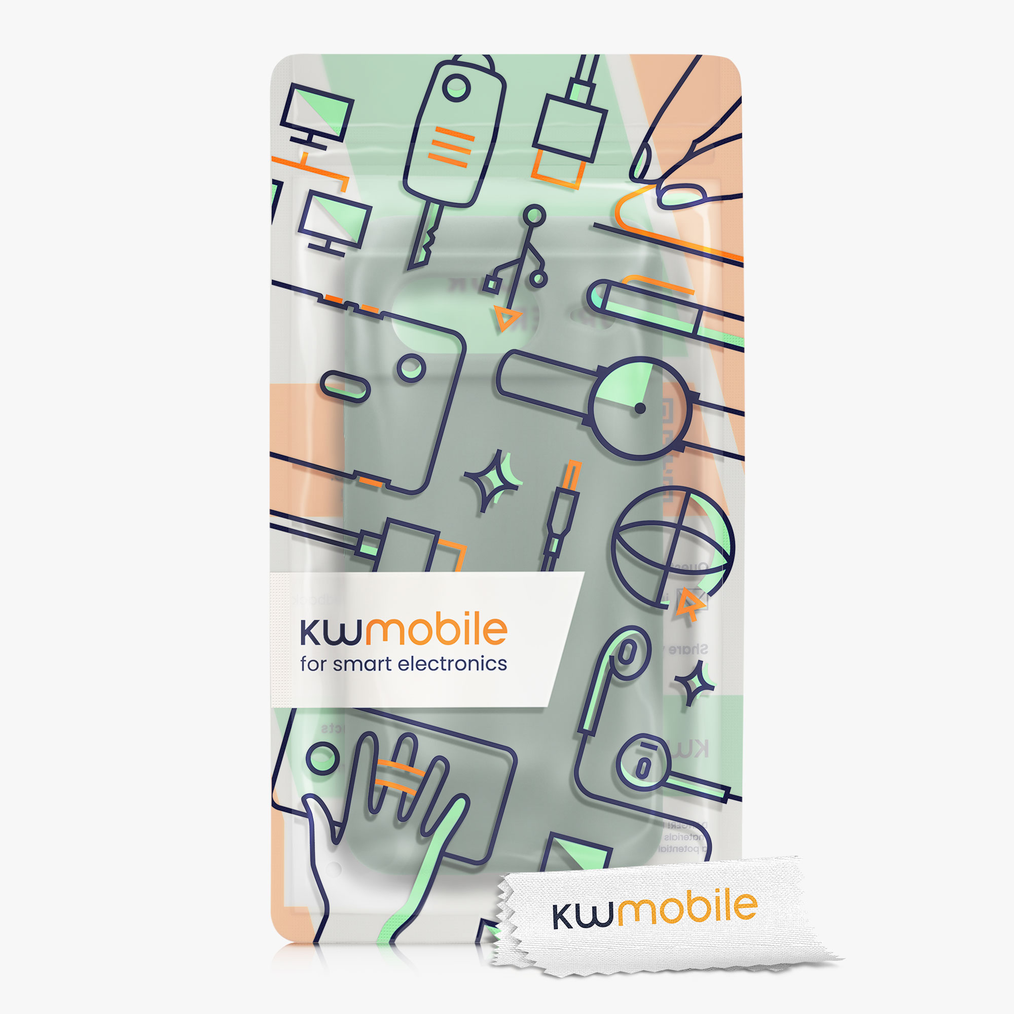 TPU kryt kwmobile Google Pixel 8 - tlumeně zelený Rainwashed Green