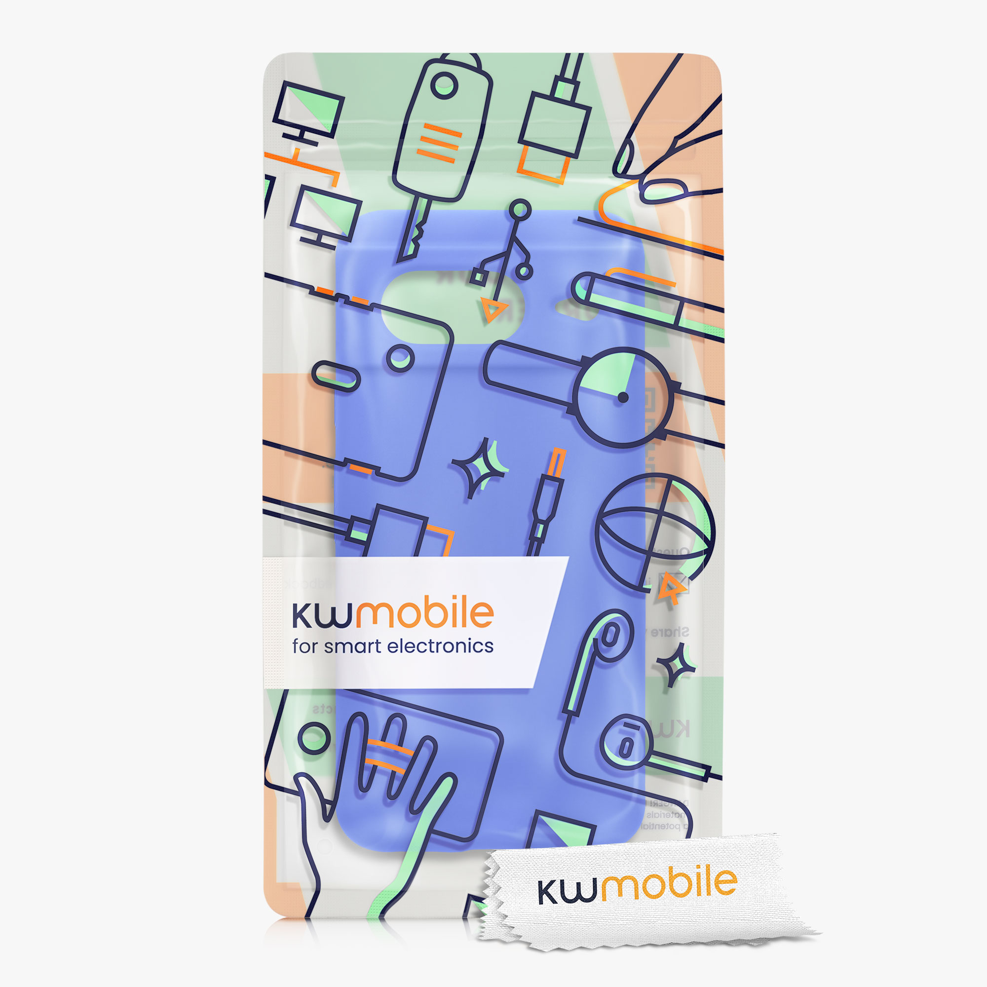 Silikonový kryt kwmobile pro Google Pixel 8 - baltsky modré