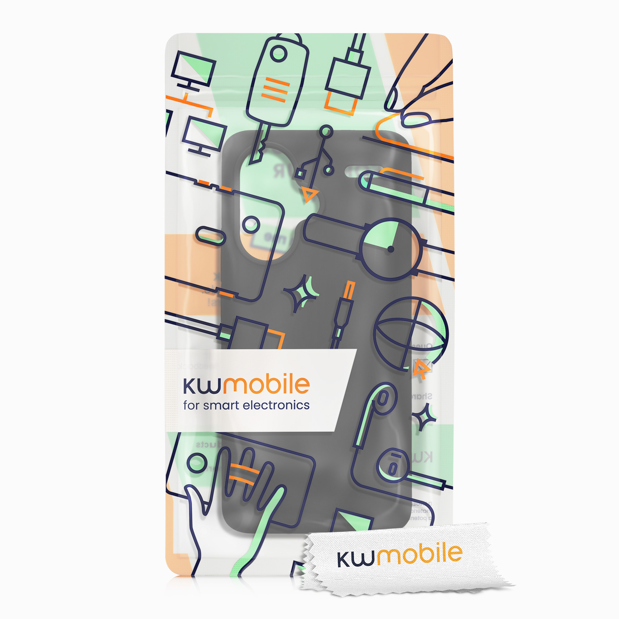 Kryt Xiaomi Redmi Note 13 Pro+ 5G silikonový TPU černá kwmobile