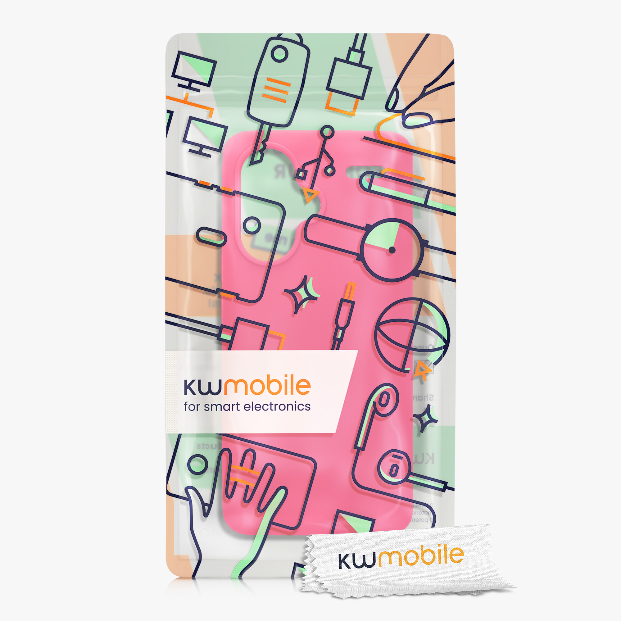 Kryt Xiaomi Redmi Note 13 Pro+ 5G silikonový TPU růžová kwmobile