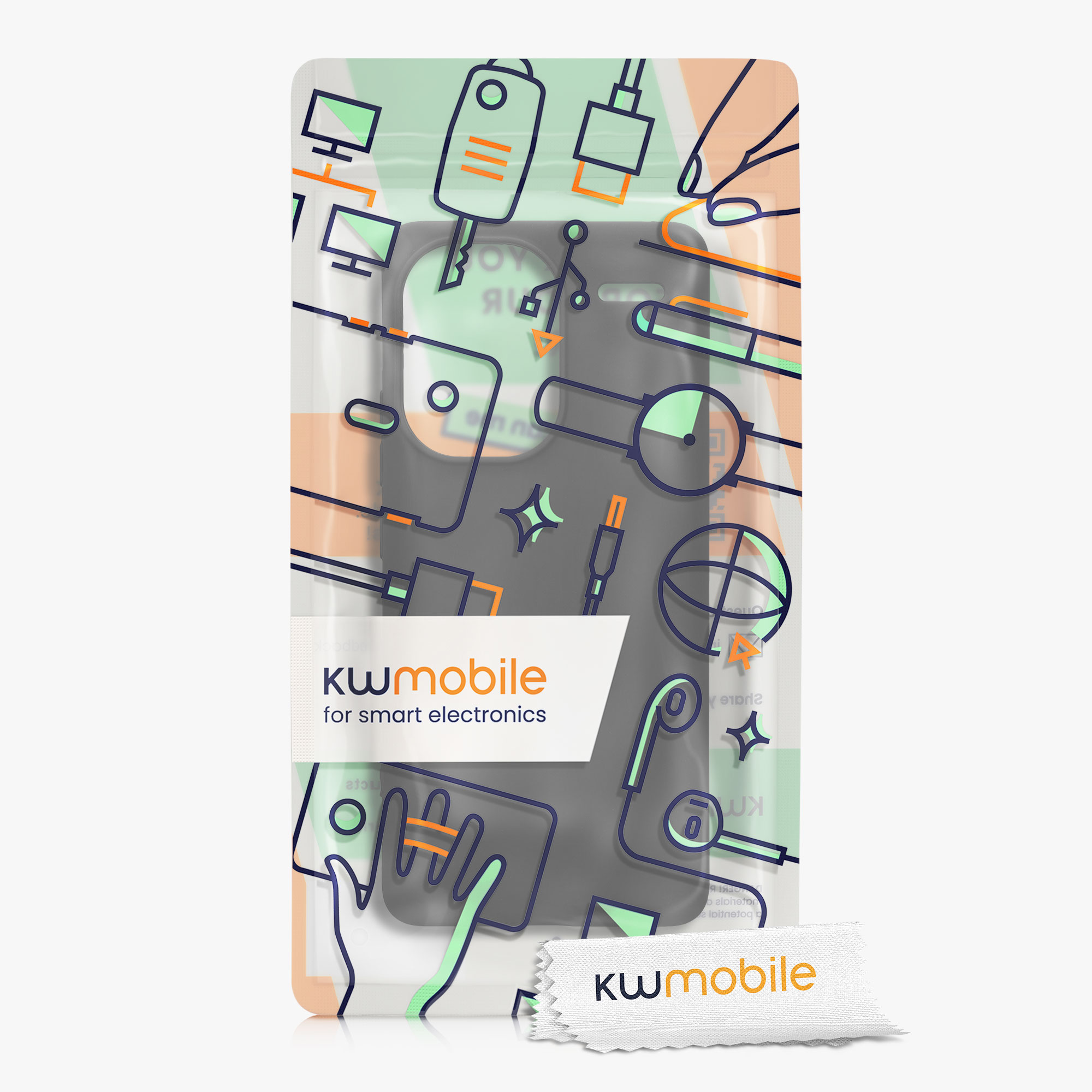 Kryt Xiaomi Redmi Note 13 Pro+ 5G silikonový TPU černá matná kwmobile