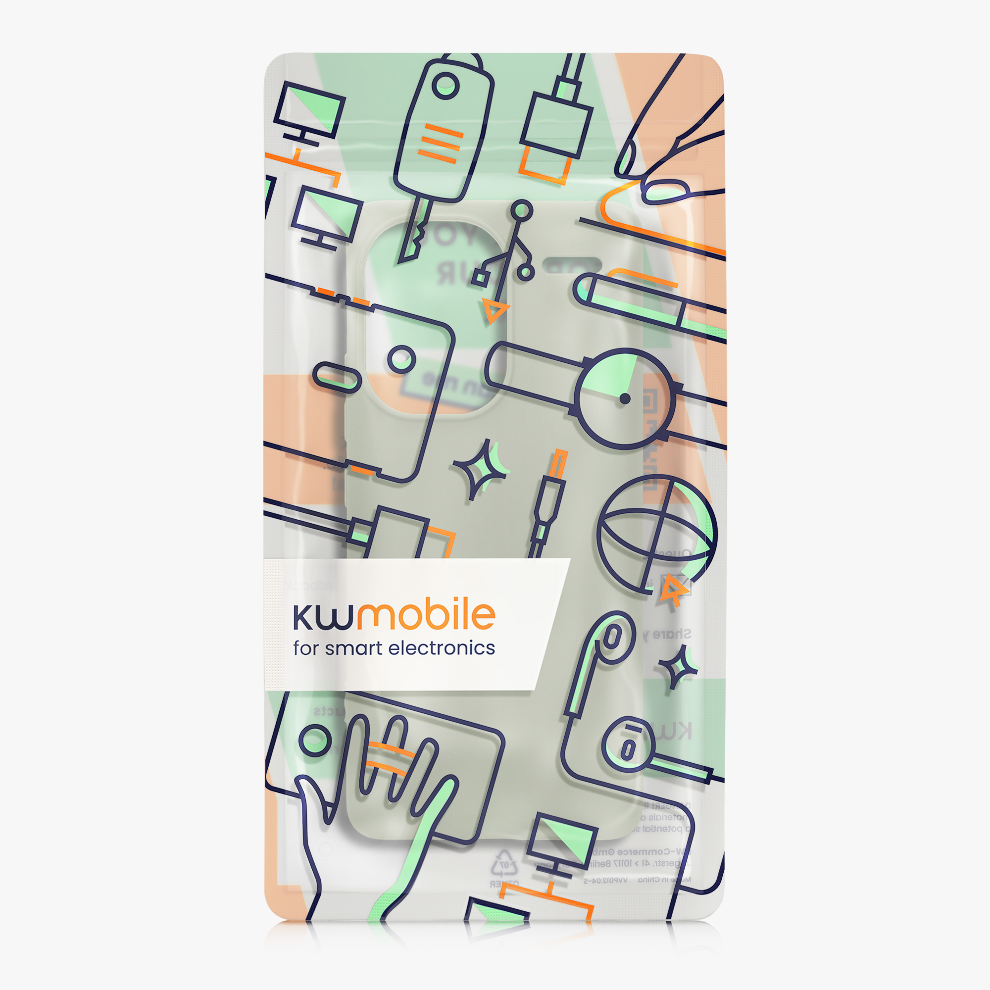 Kryt Xiaomi Redmi Note 13 Pro+ 5G silikonový TPU šedozelená kwmobile