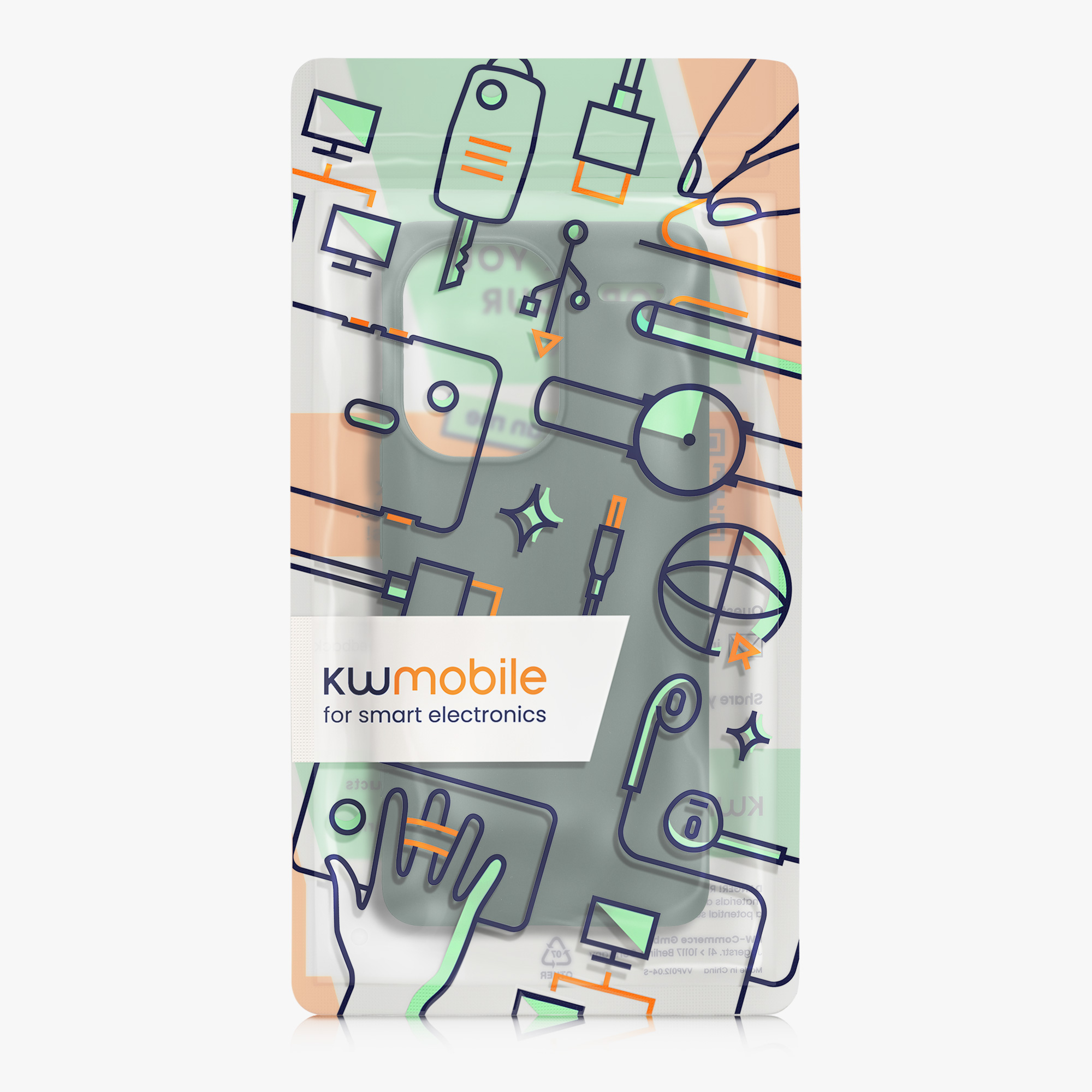Kryt Xiaomi Redmi Note 13 Pro+ 5G silikonový TPU zelená kwmobile