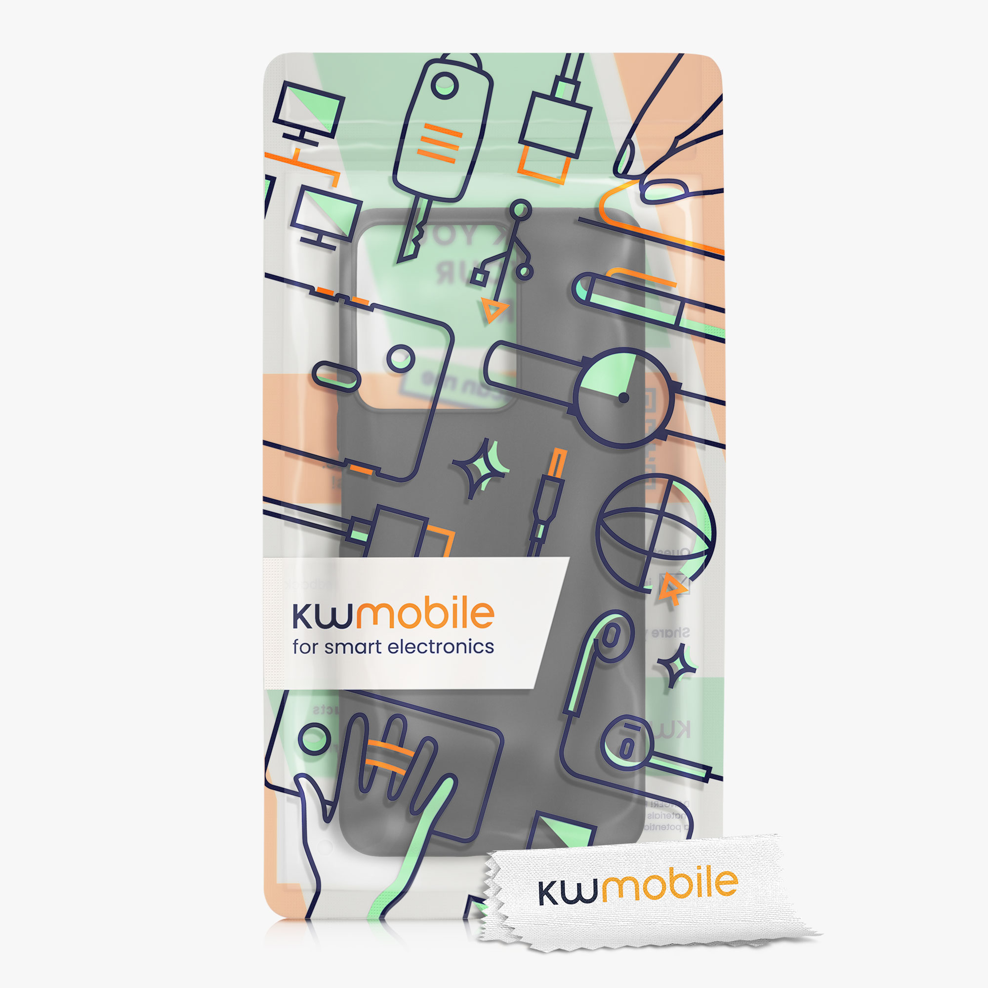 Kryt Xiaomi Poco C65 silikonový TPU černá matná kwmobile