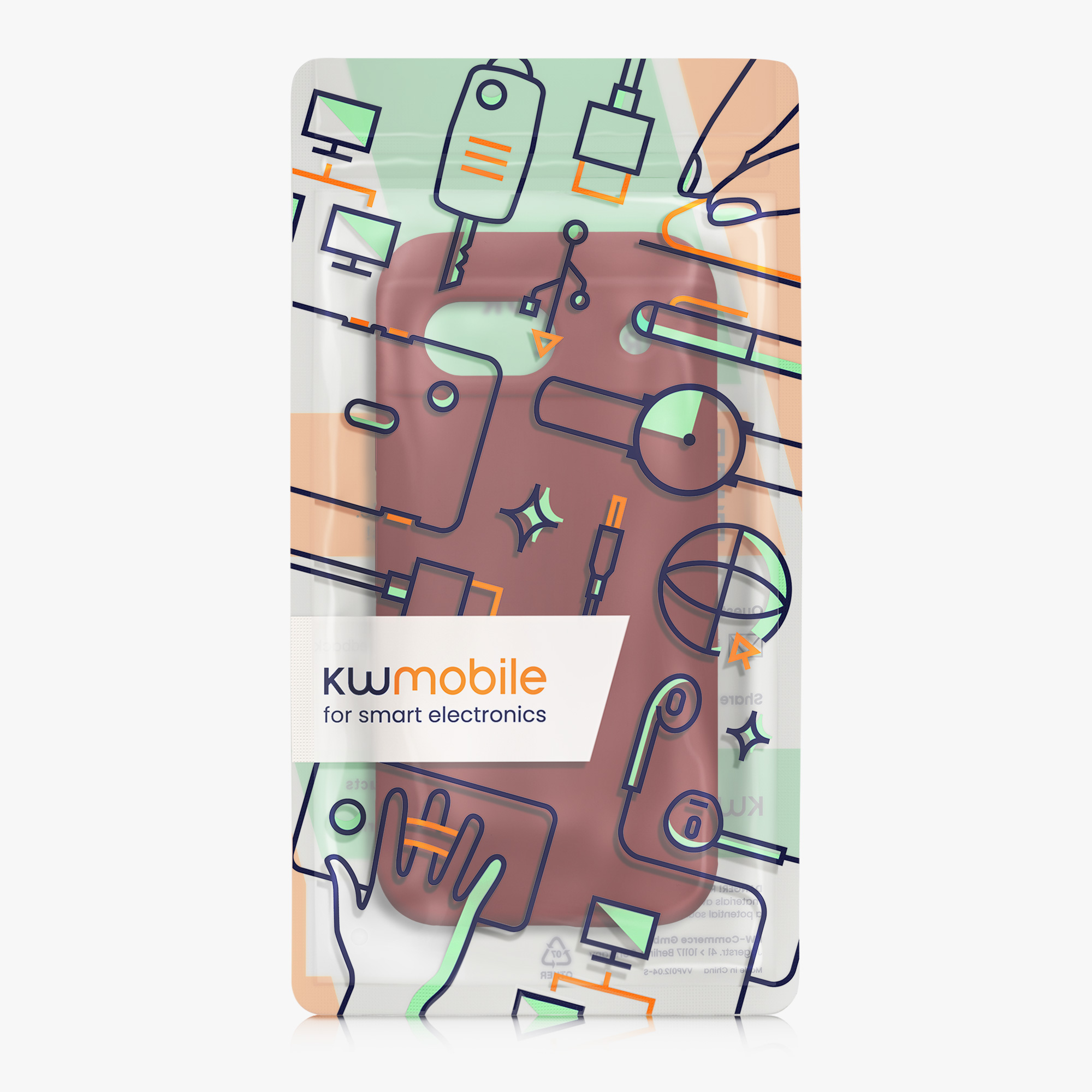 Silikonový kryt kwmobile pro Google Pixel 8a - rubarborově červené