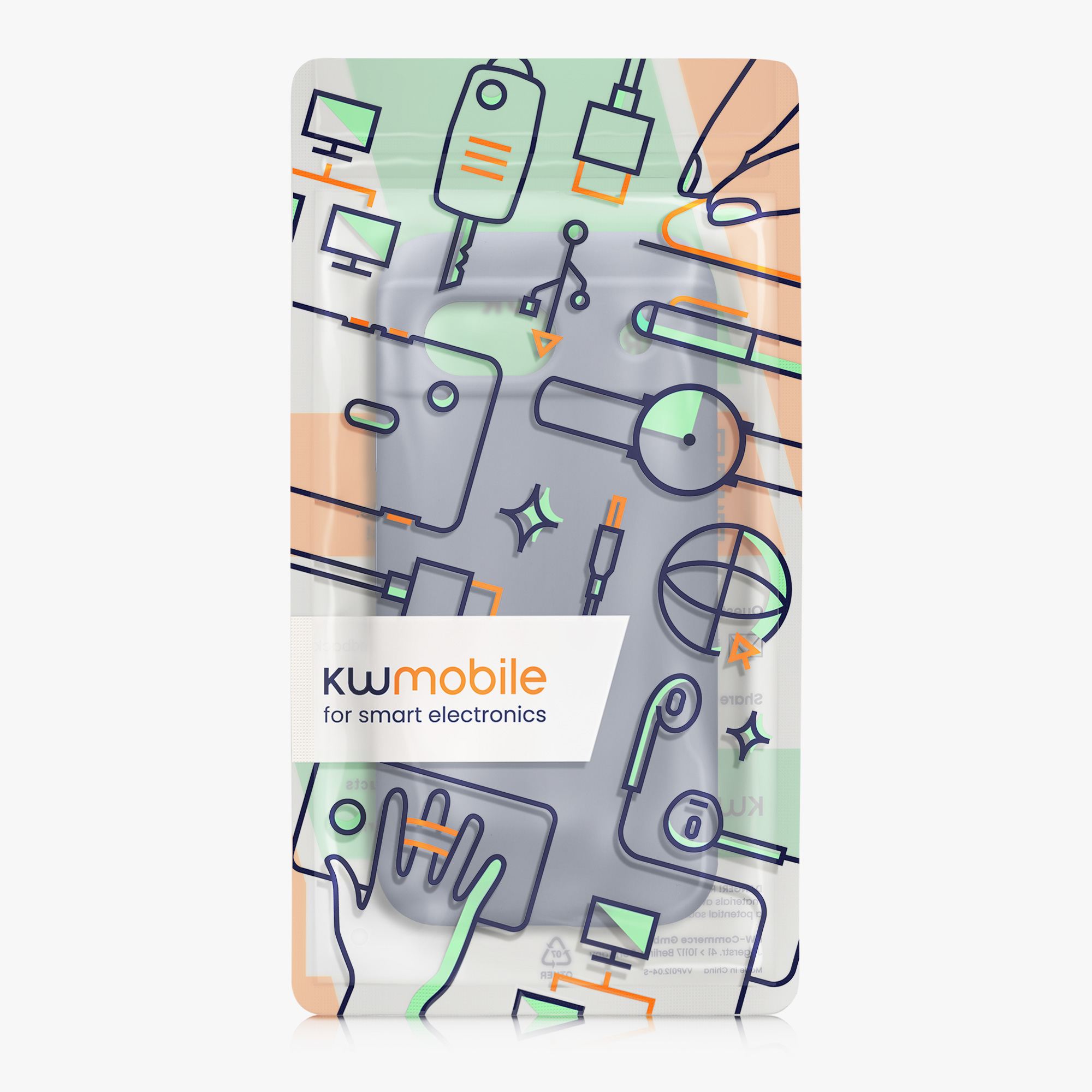 Silikonový kryt kwmobile pro Google Pixel 8a - Blue Grey