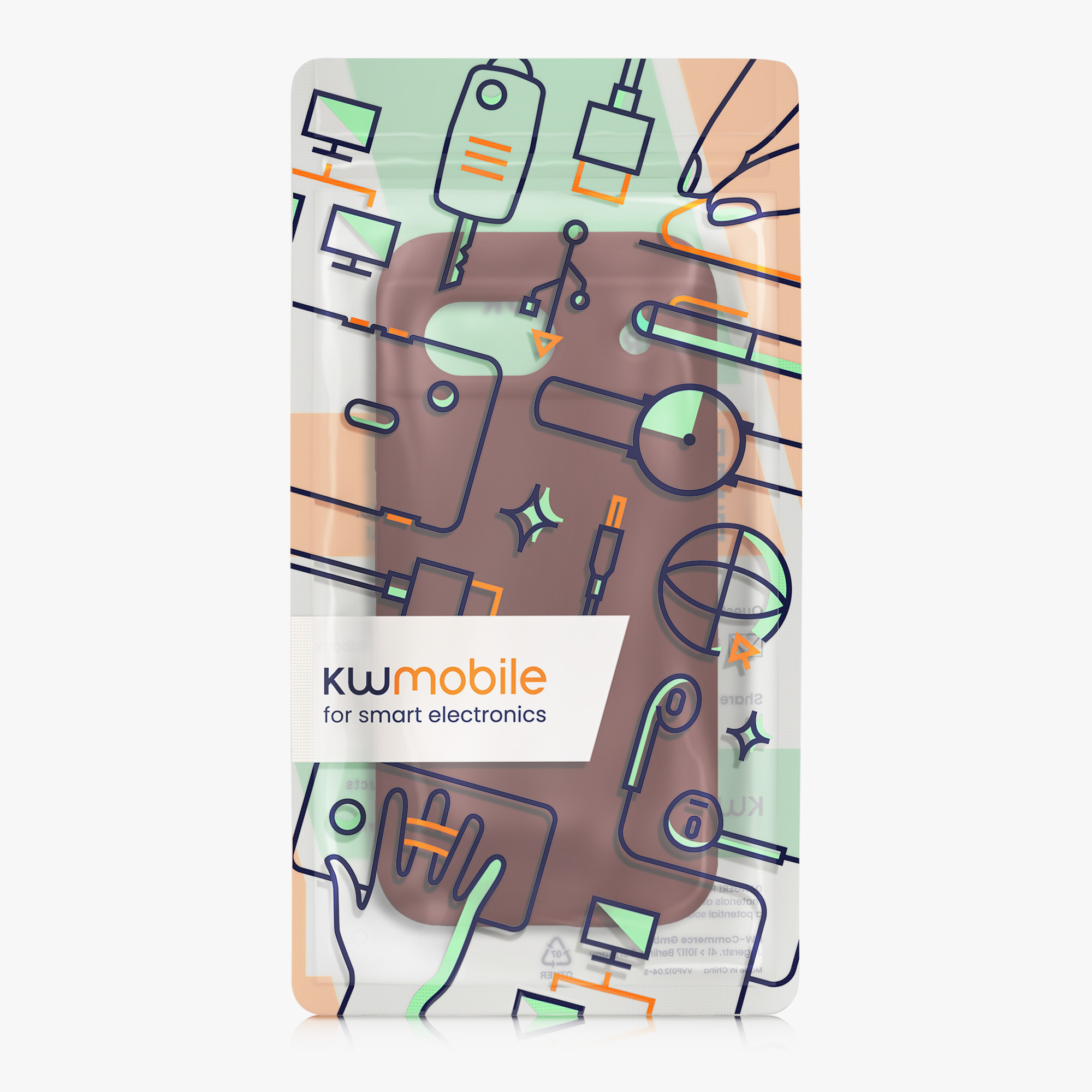 Silikonový kryt kwmobile pro Google Pixel 8a - Tawny Red