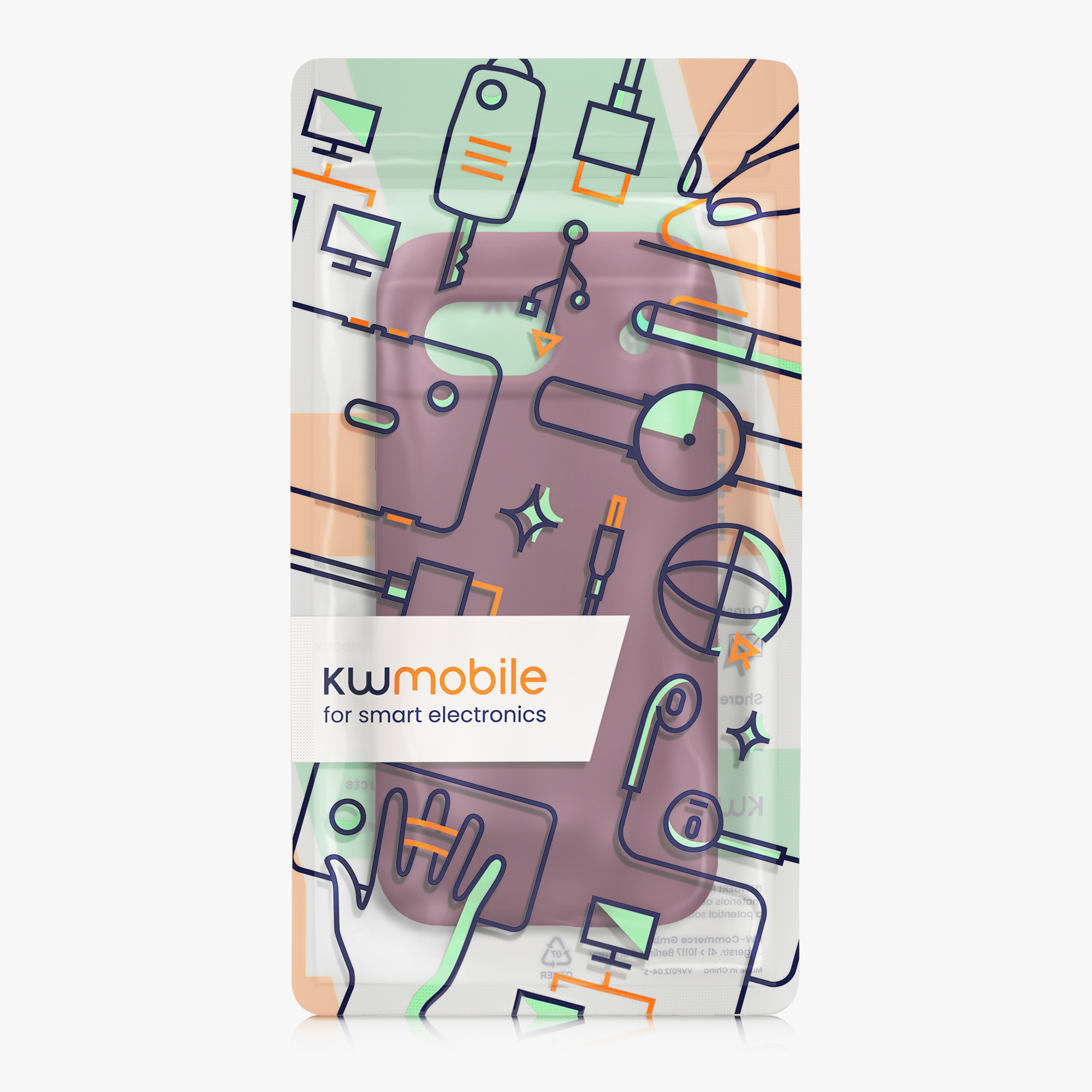 Silikonový kryt kwmobile pro Google Pixel 8a - purpurové Magenta