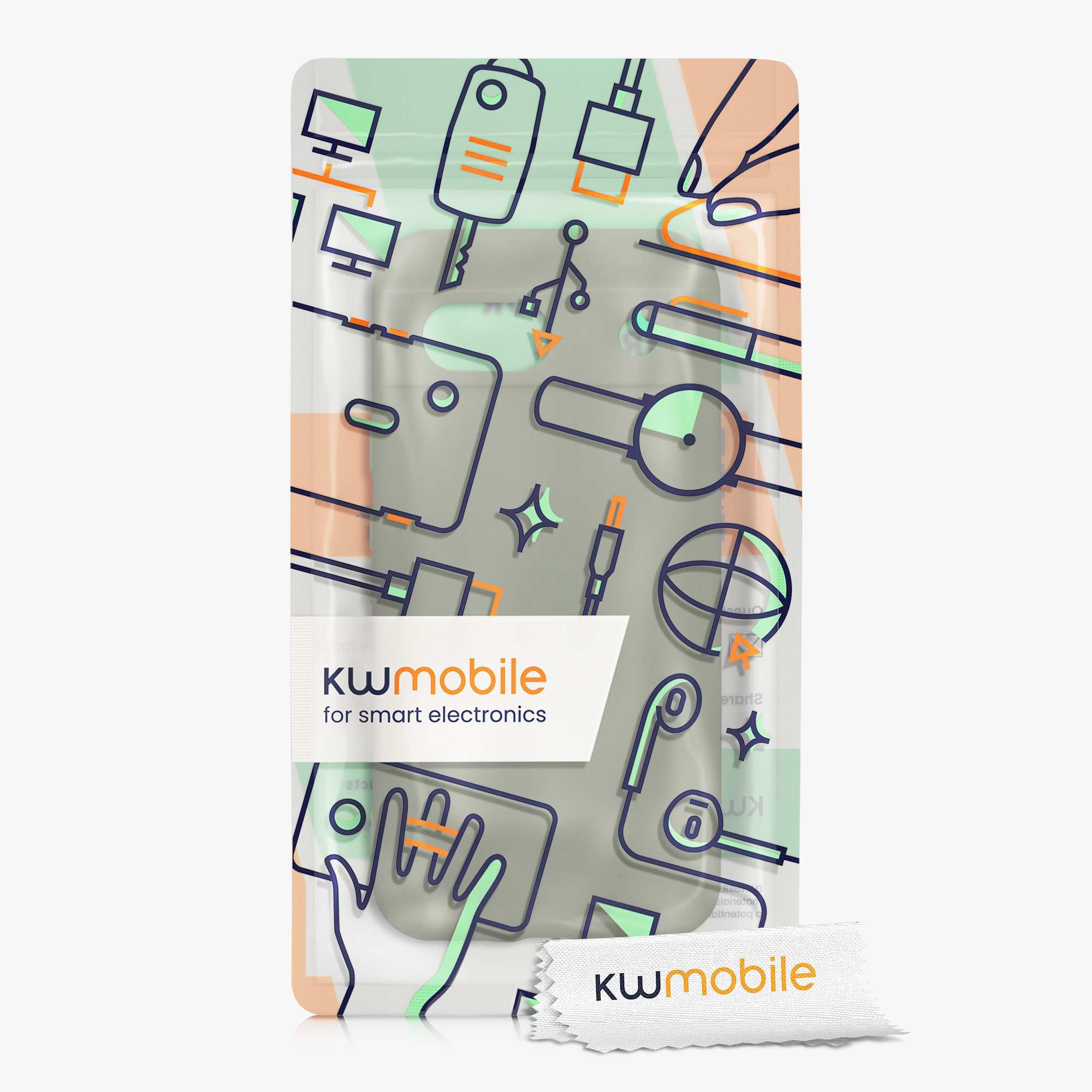 Silikonový kryt kwmobile pro Google Pixel 8a - Gray Green