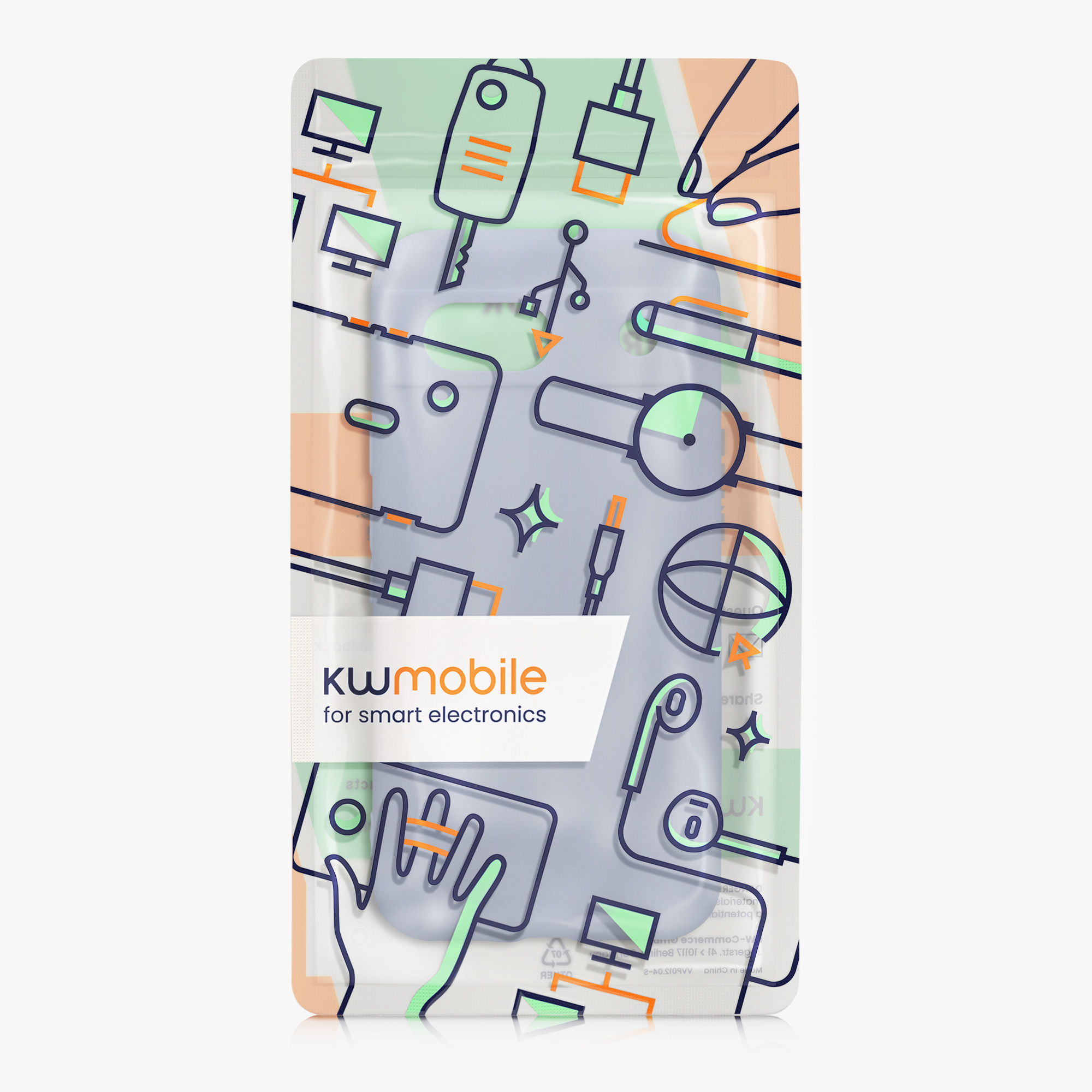Silikonový kryt kwmobile pro Google Pixel 8a - matně levandulově šedé