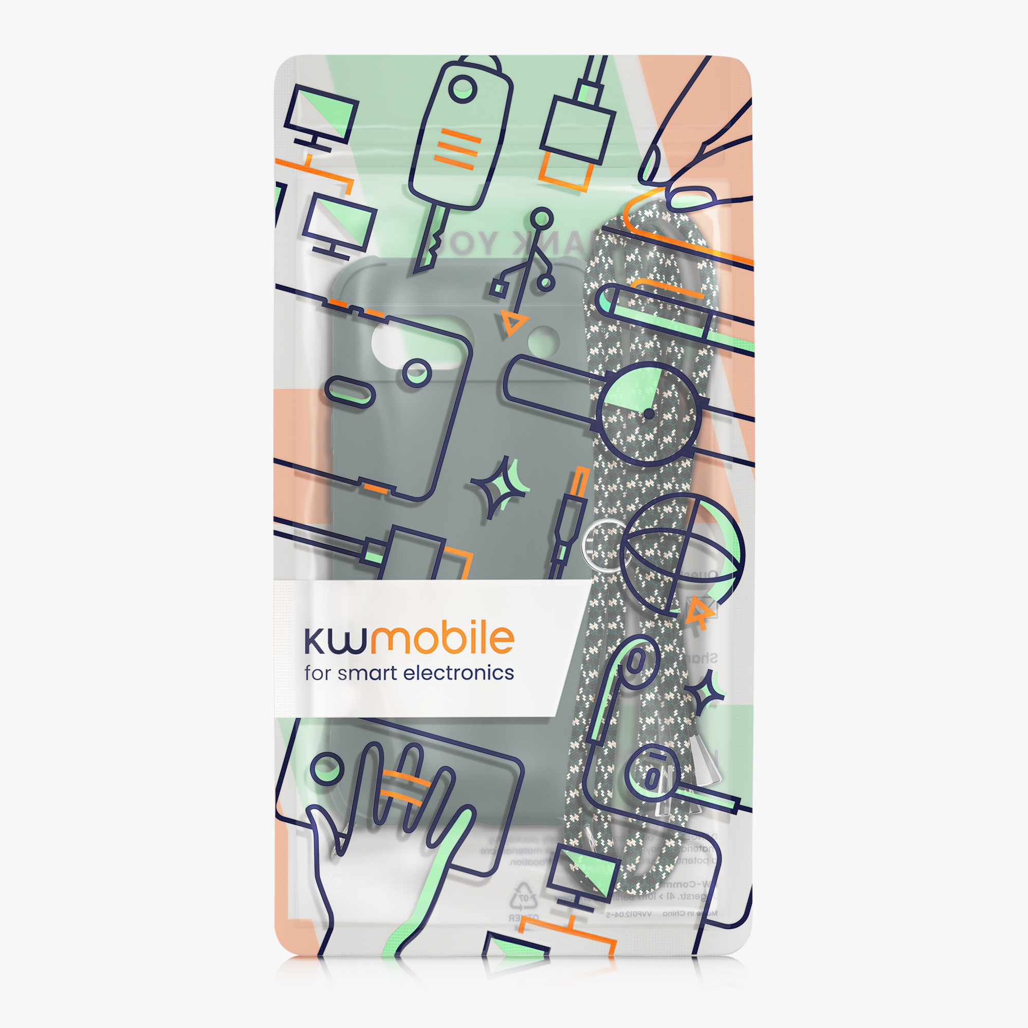 Crossbody kryt kwmobile pro Google Pixel 8a - Moss Green
