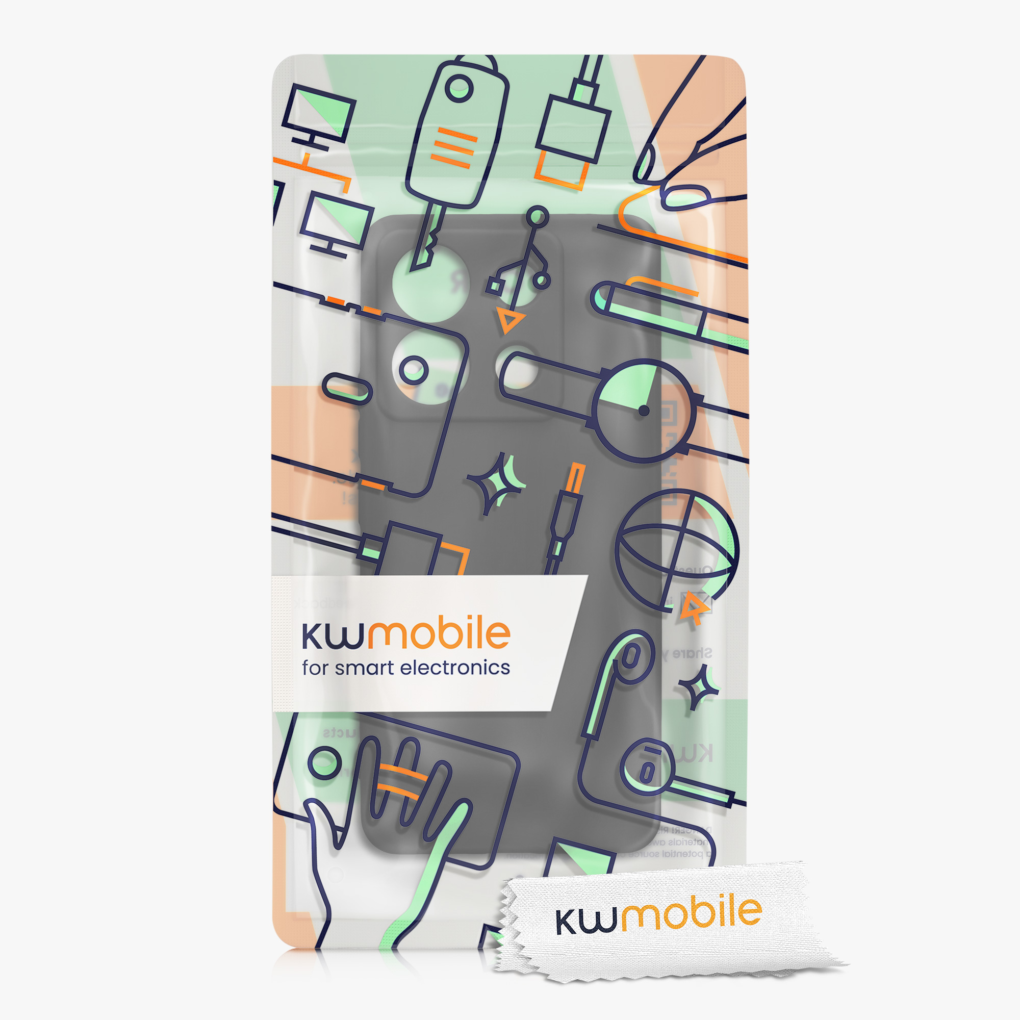 Kryt Xiaomi Redmi Note 13 Pro 5G silikonový TPU černá matná kwmobile