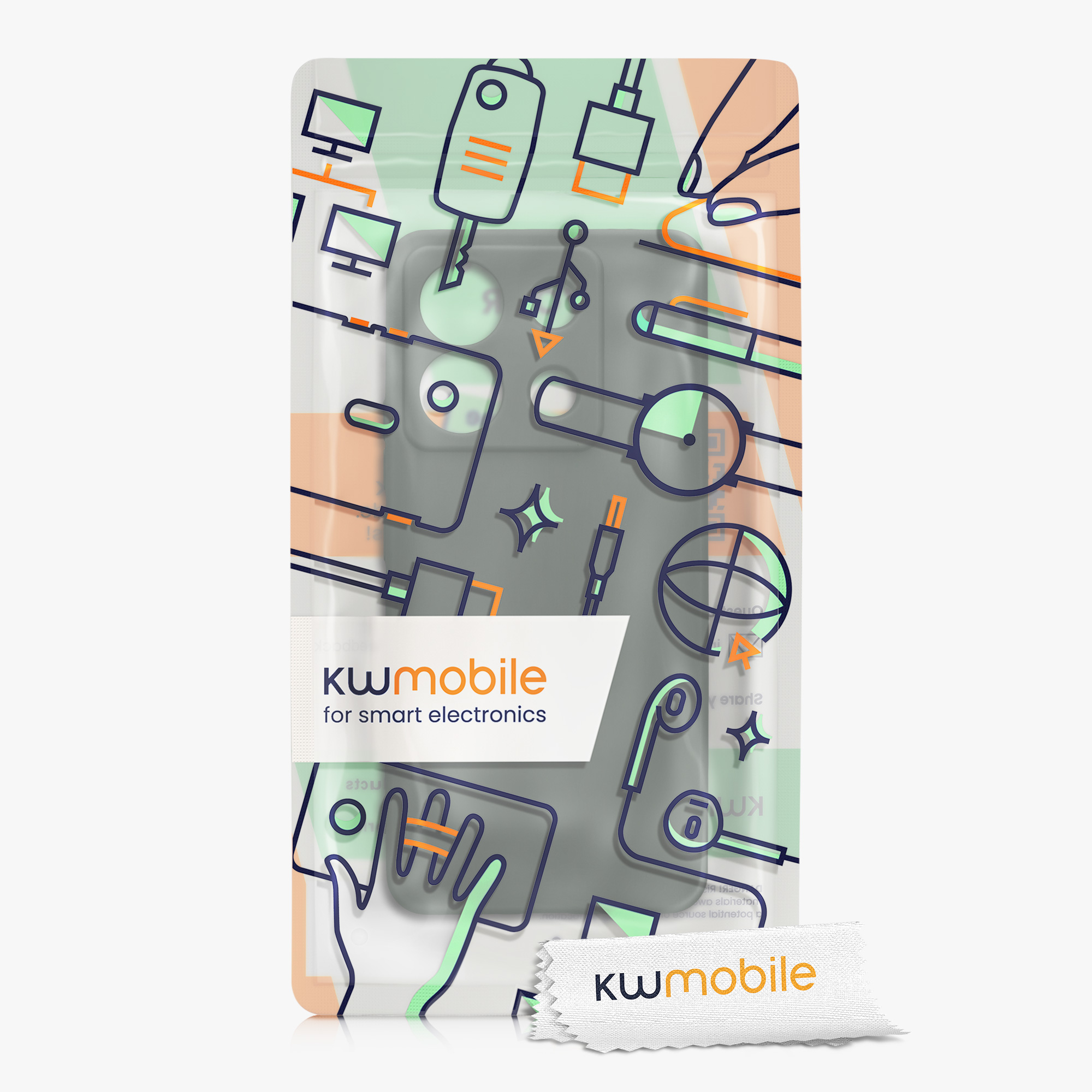 Kryt Xiaomi Redmi Note 13 Pro 5G silikonový TPU zelená kwmobile