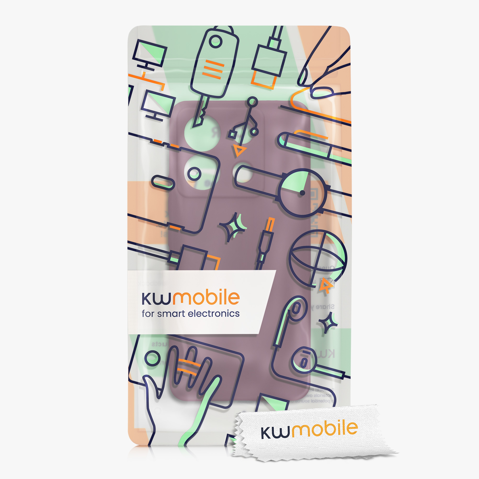 Kryt Xiaomi Redmi Note 13 Pro 5G silikonový TPU červená kwmobile