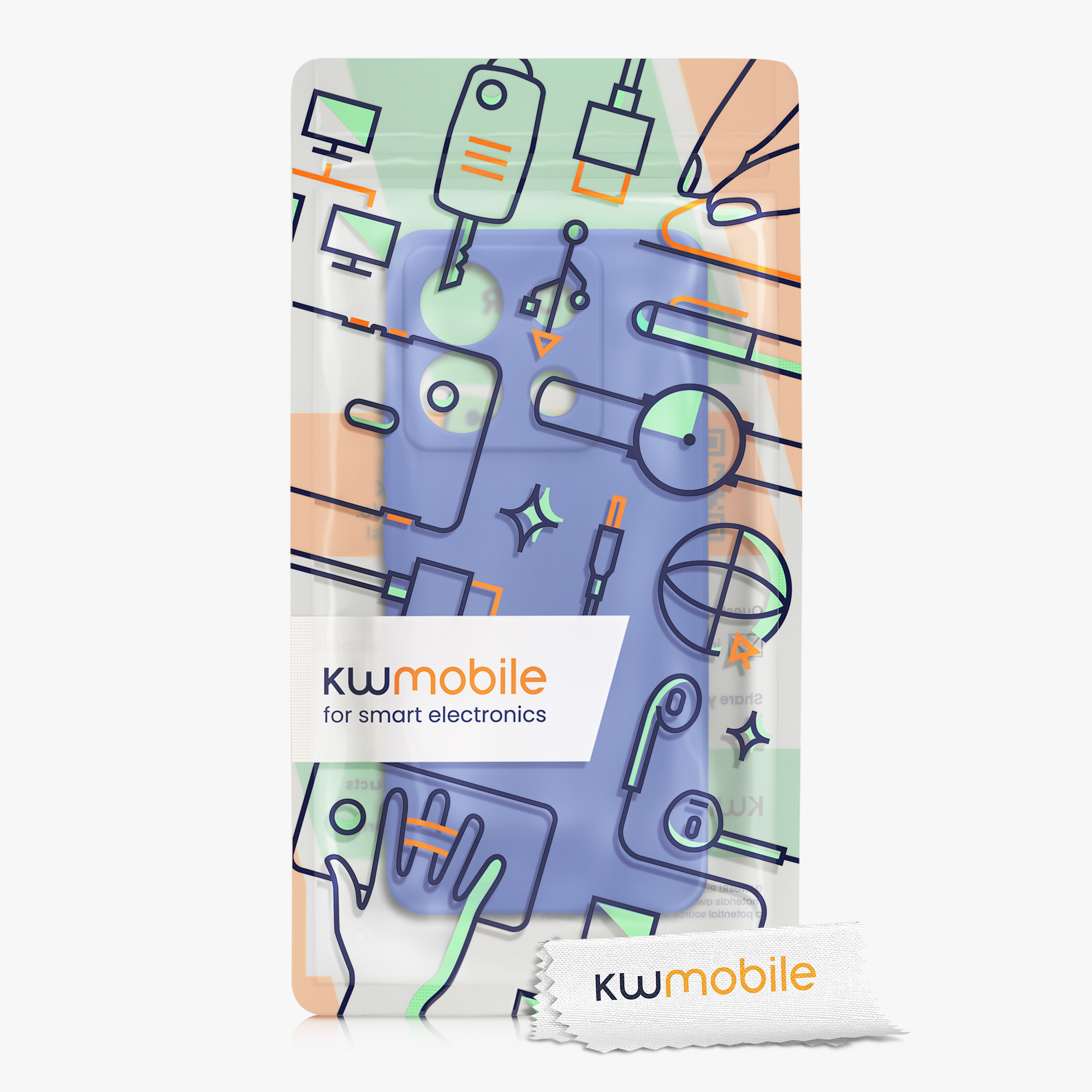 Kryt Xiaomi Redmi Note 13 Pro 5G silikonový TPU modrá kwmobile