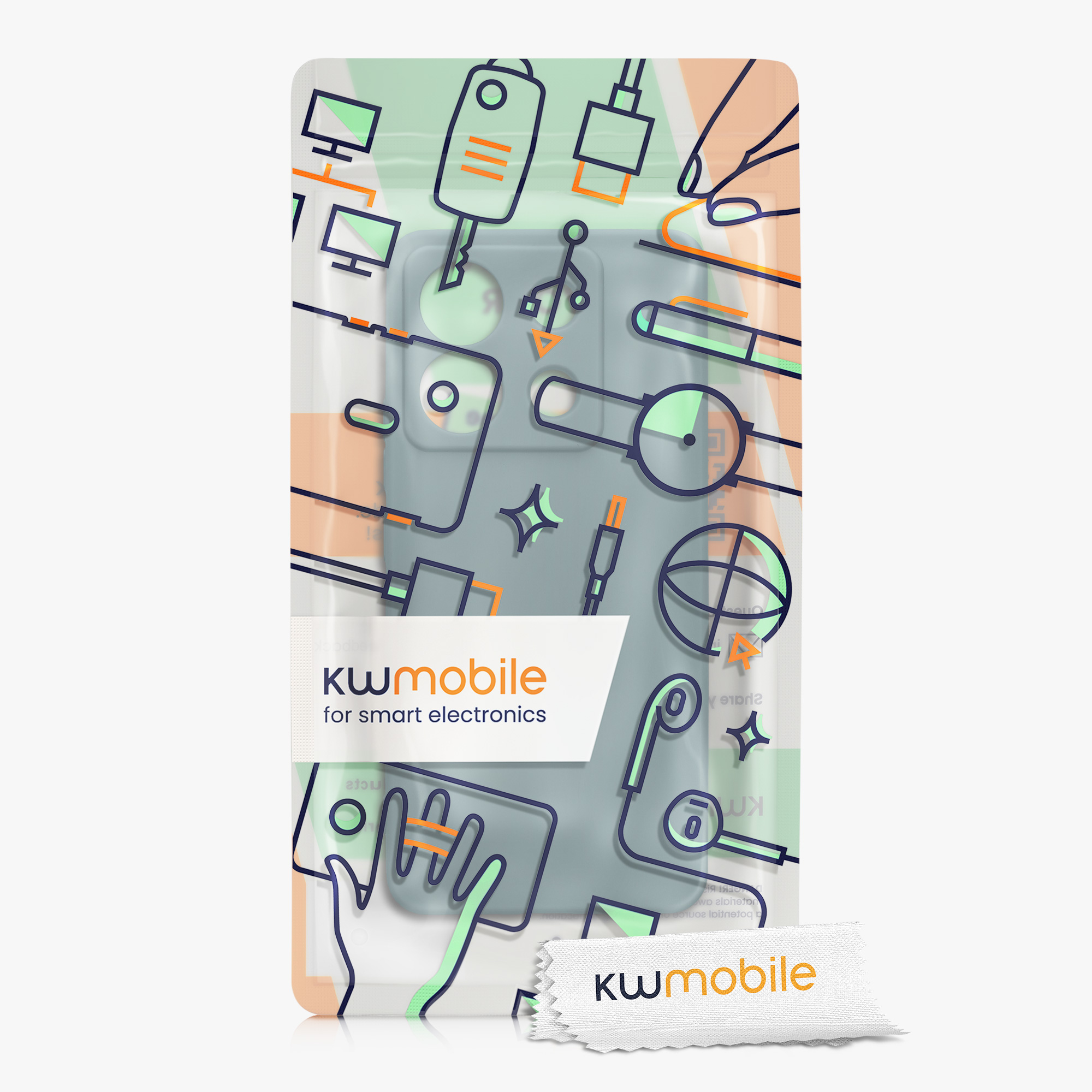 Kryt Xiaomi Redmi Note 13 Pro 5G silikonový TPU arktická noc kwmobile