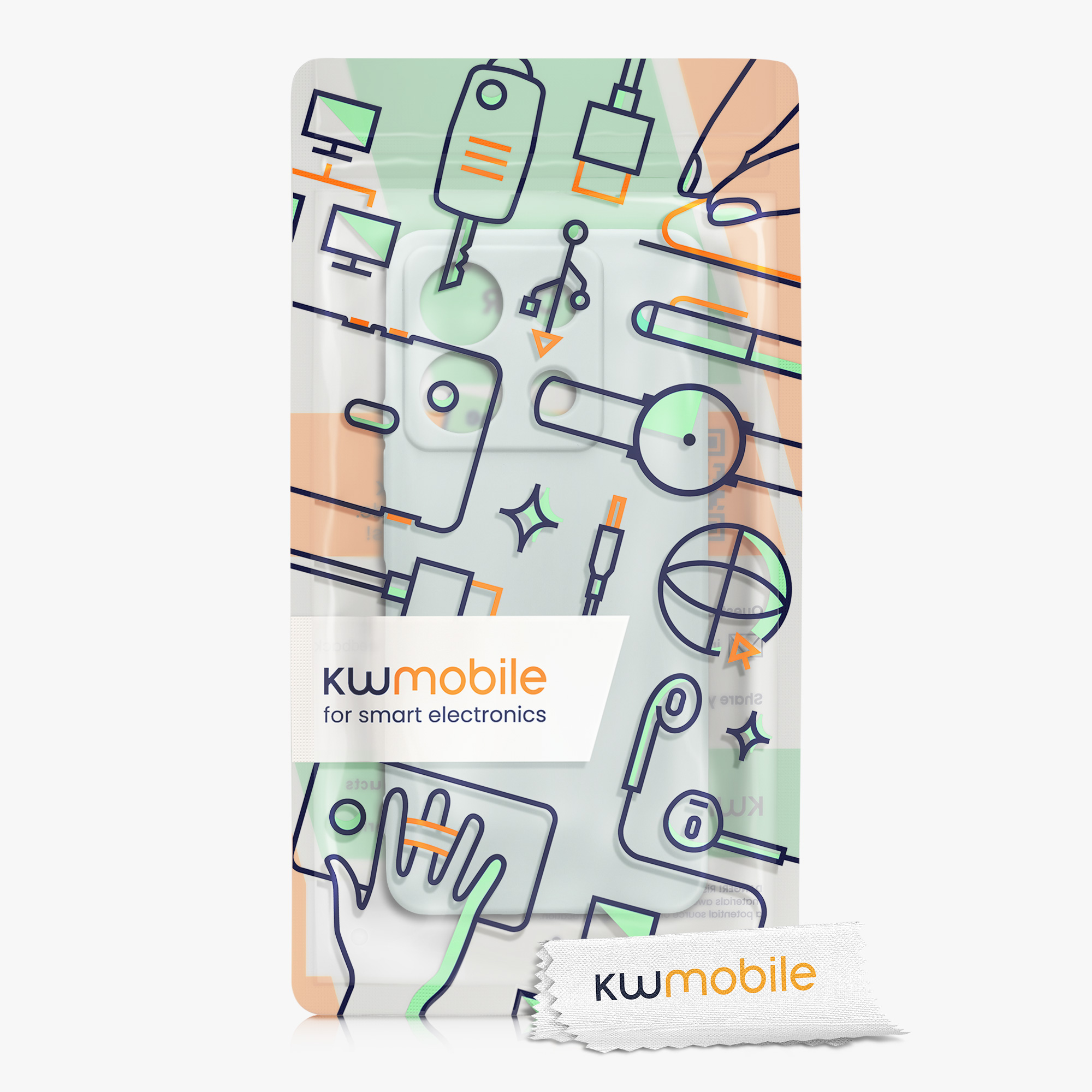 Kryt Xiaomi Redmi Note 13 Pro 5G silikonový TPU mátová kwmobile