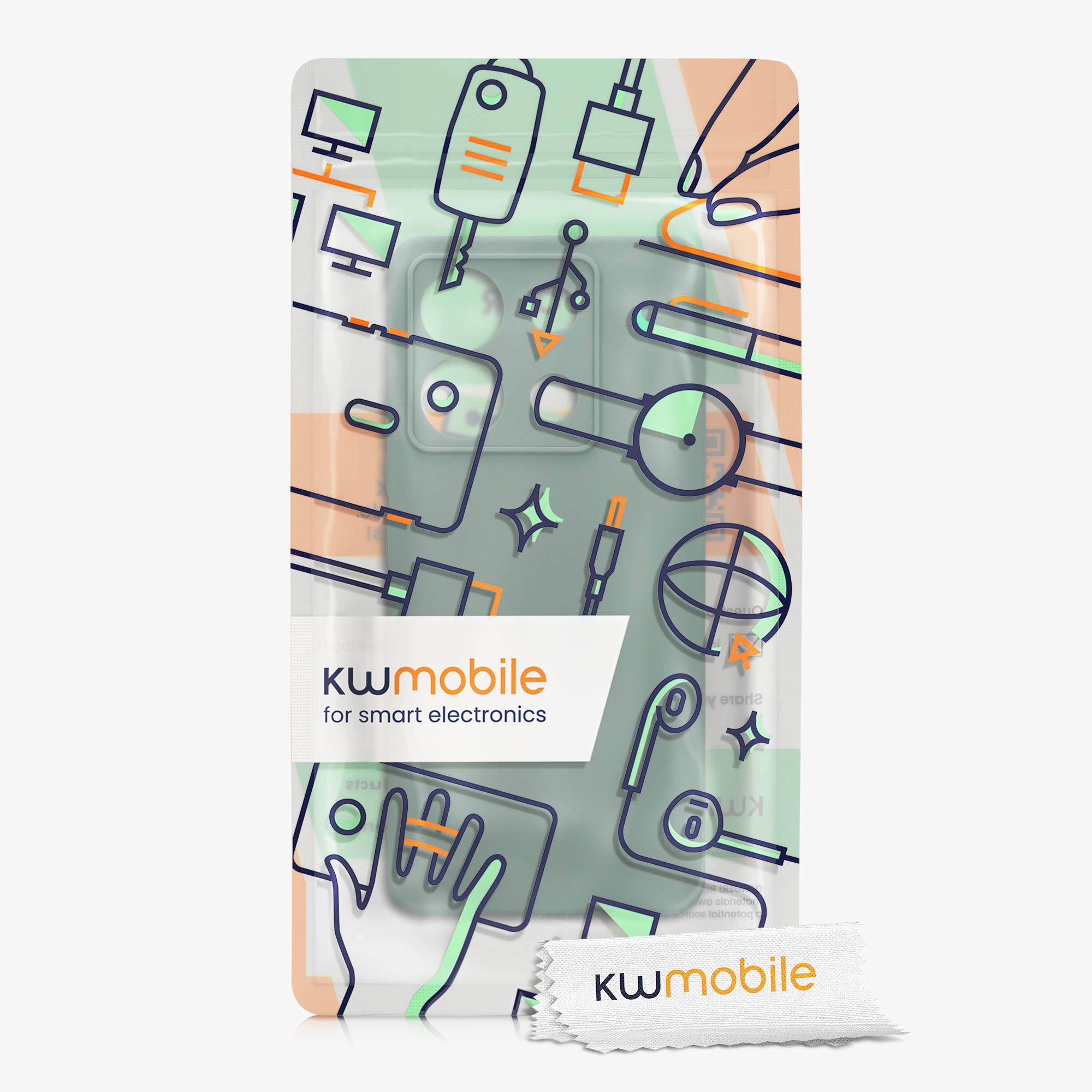 Kryt Xiaomi Redmi Note 13 Pro 5G silikonový TPU lesní zelená kwmobile