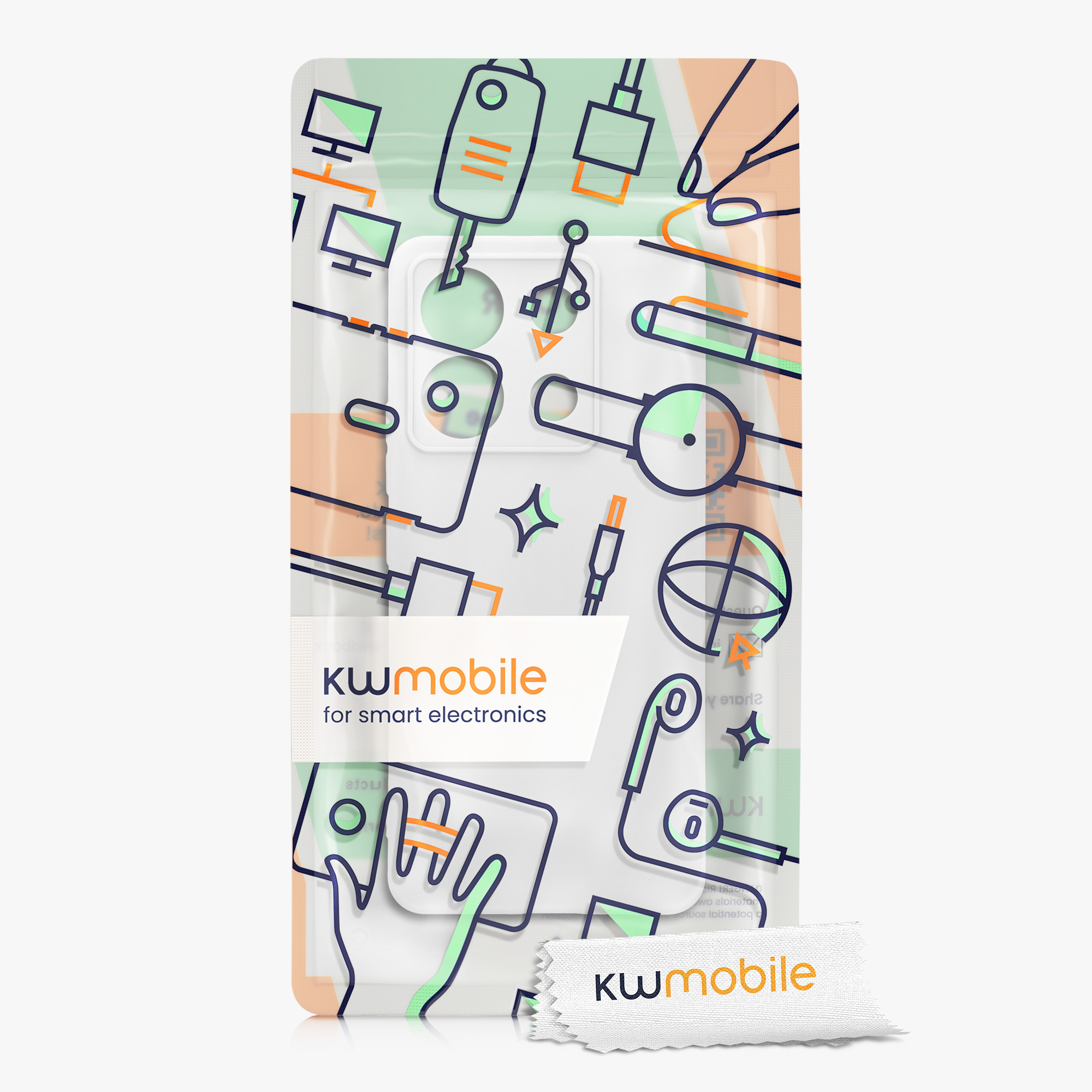 Kryt Xiaomi Redmi Note 13 Pro 5G silikonový TPU bílá kwmobile