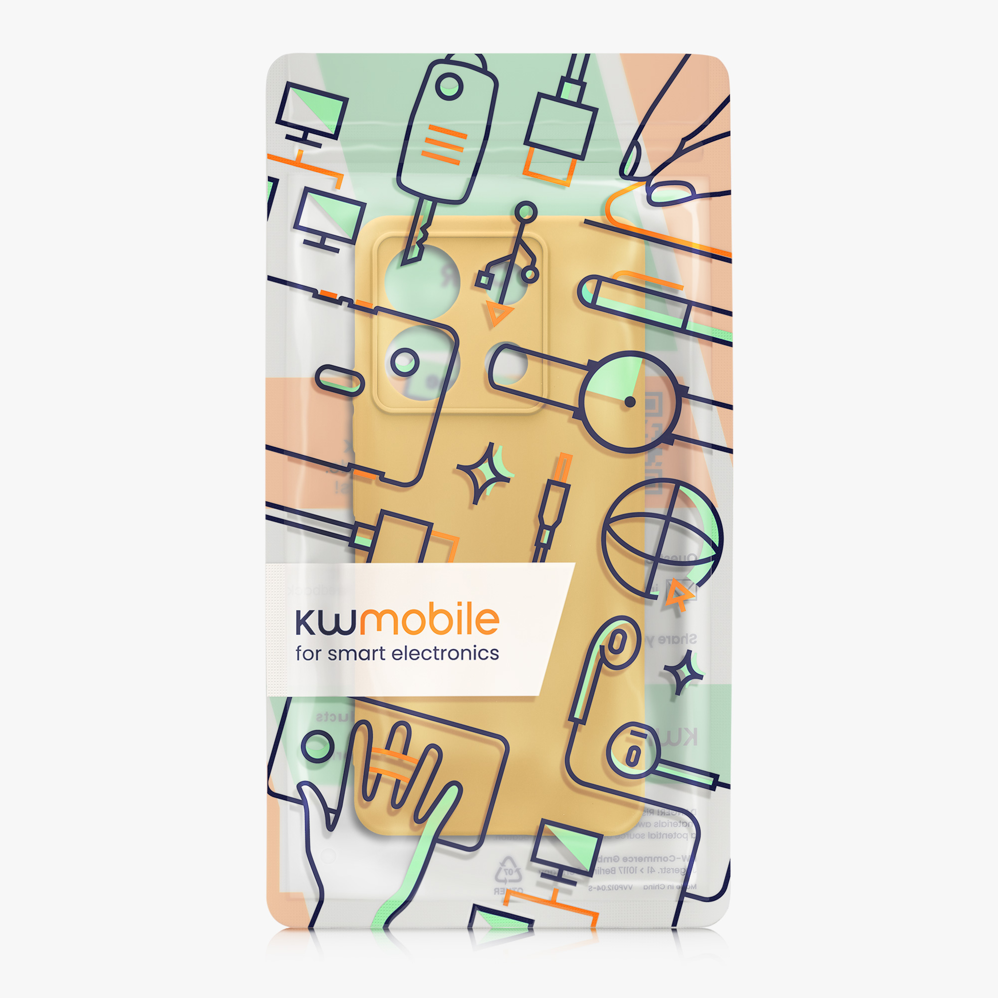 Kryt Xiaomi Redmi Note 13 Pro 5G silikonový TPU žlutá kwmobile