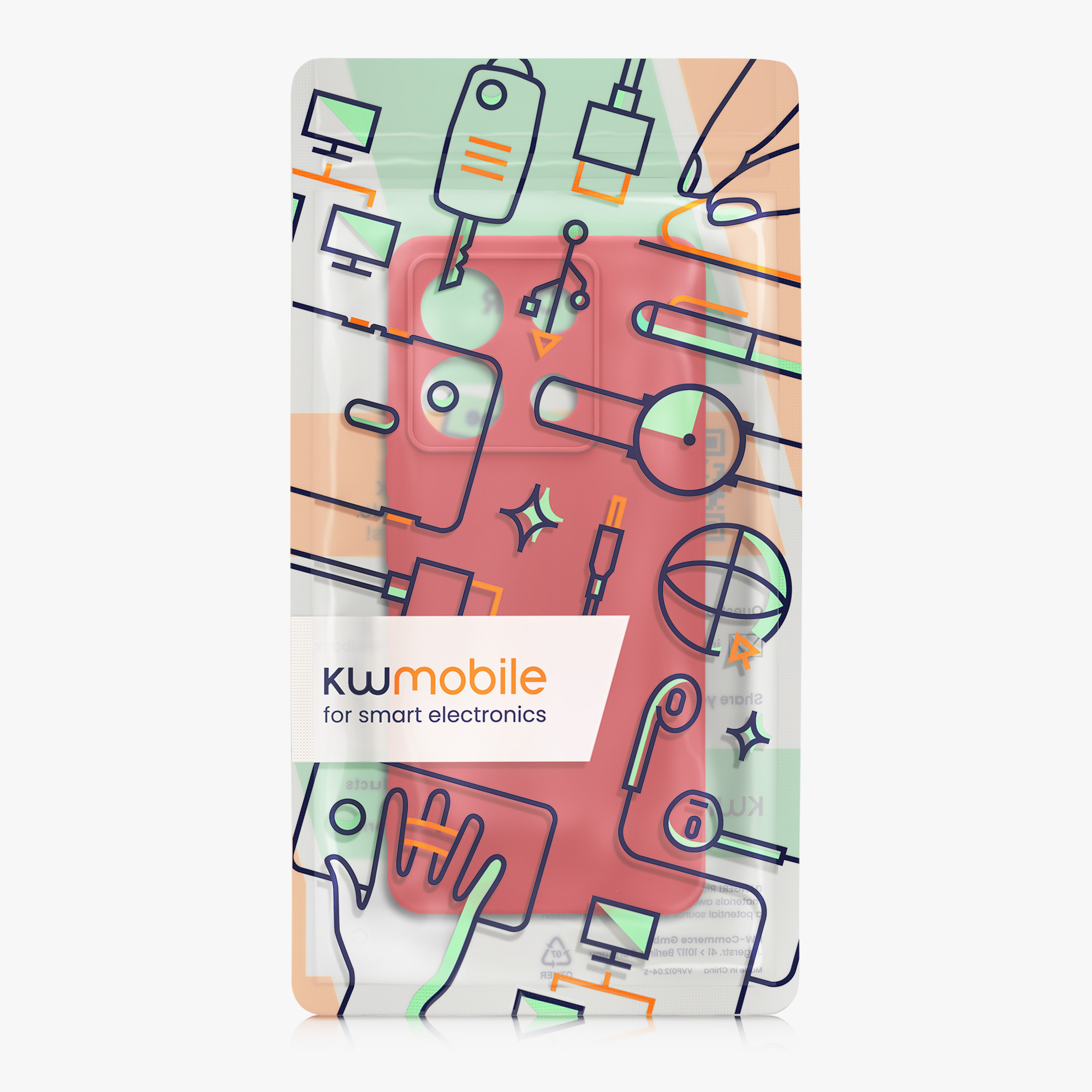 Kryt Xiaomi Redmi Note 13 Pro 5G silikonový TPU červená kwmobile
