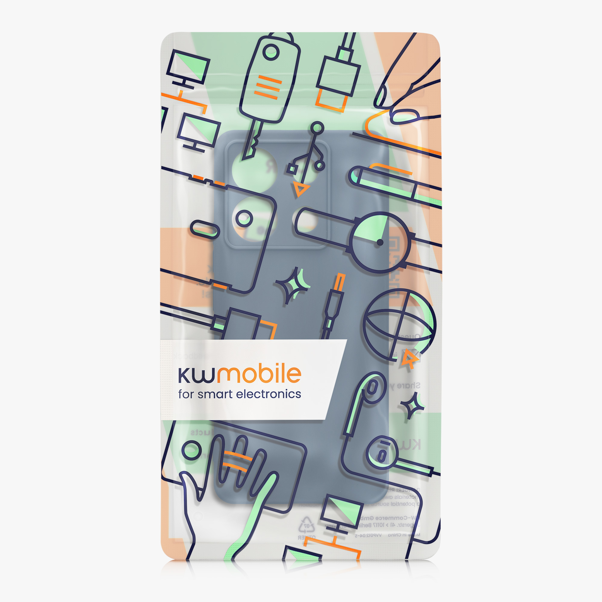 Kryt Xiaomi Redmi Note 13 Pro 5G silikonový TPU modrá kwmobile