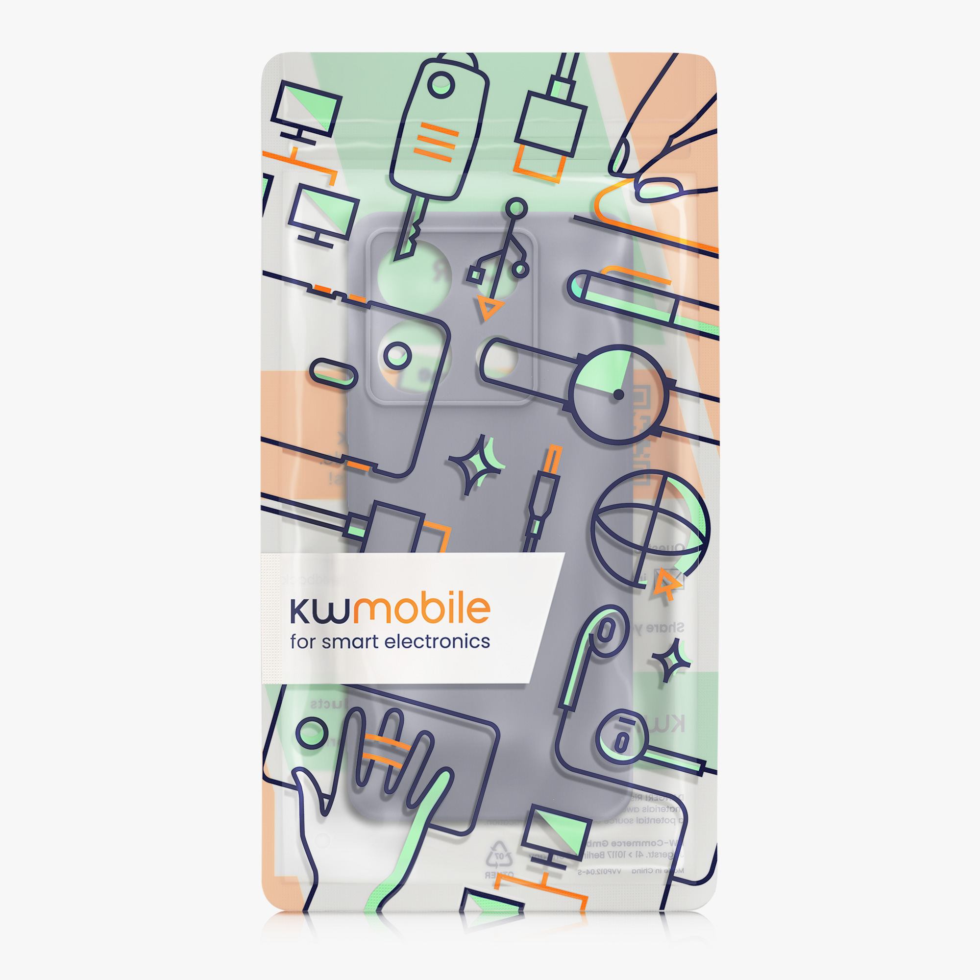 Kryt Xiaomi Redmi Note 13 Pro 5G silikonový TPU modrá kwmobile