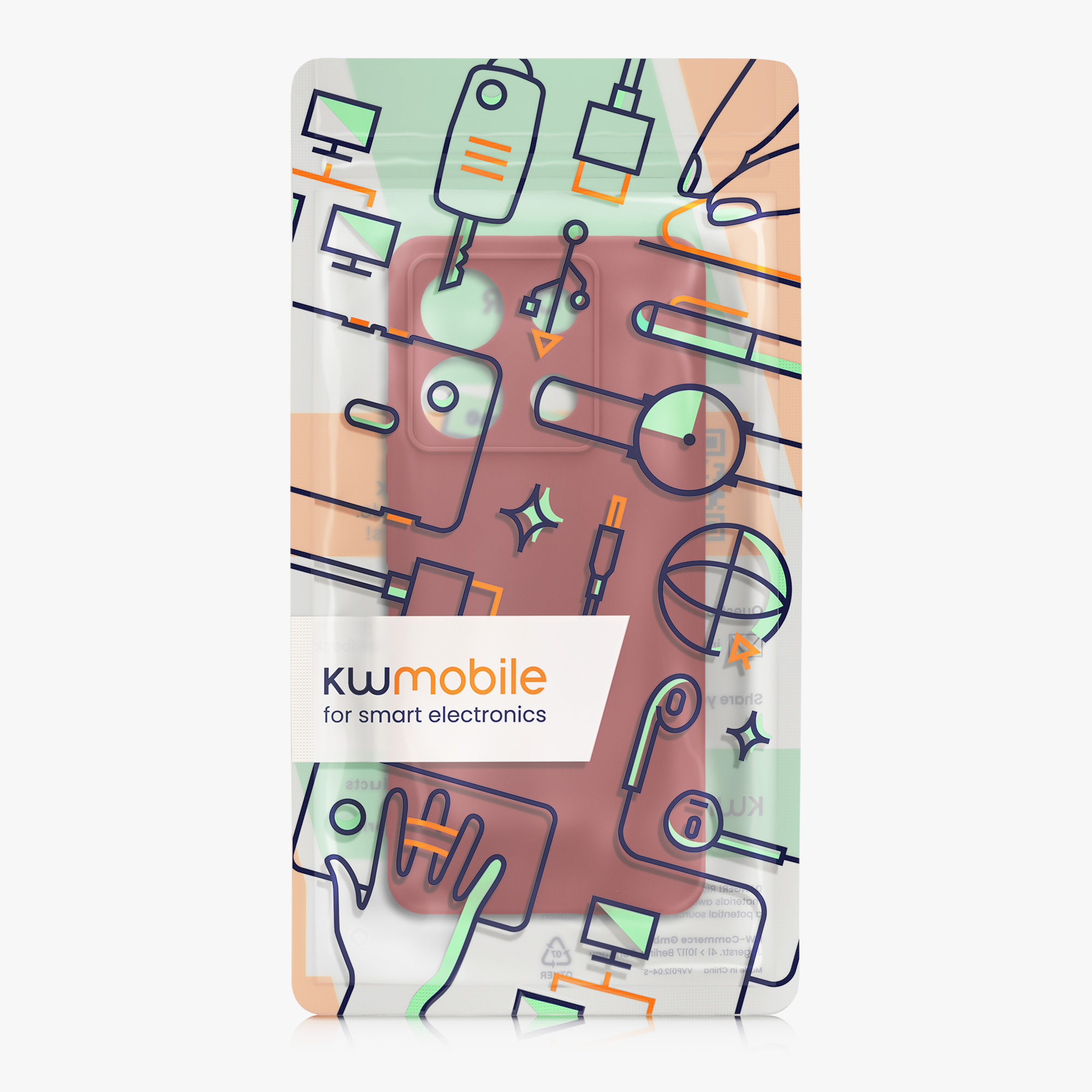 Kryt Xiaomi Redmi Note 13 Pro 5G silikonový TPU červená kwmobile