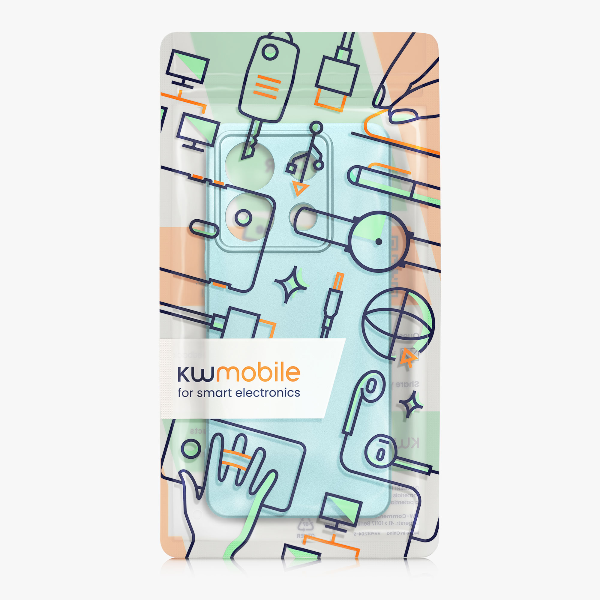 Kryt Xiaomi Redmi Note 13 Pro 5G metalický TPU zelená kwmobile