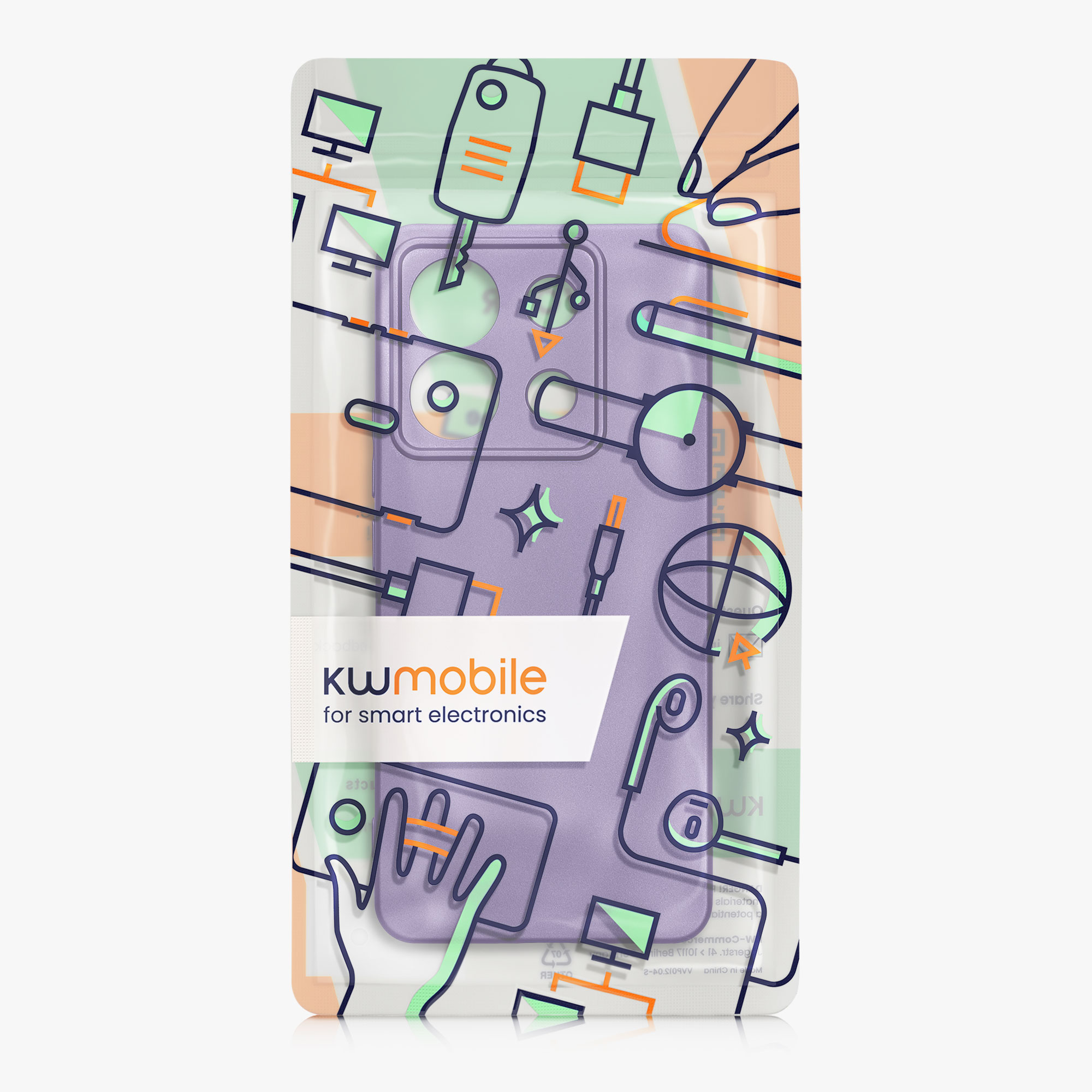 Kryt Xiaomi Redmi Note 13 Pro 5G metalický TPU modrá kwmobile