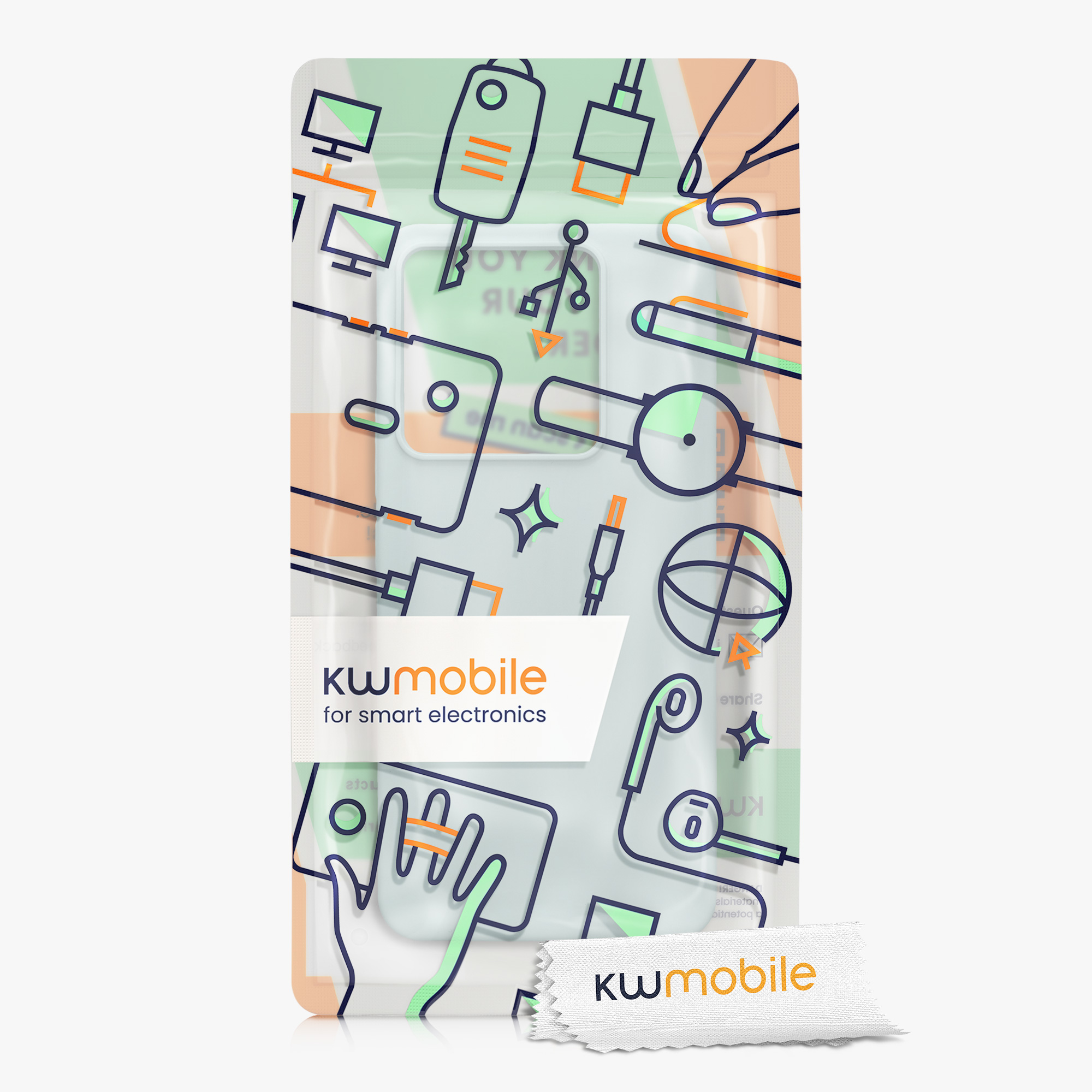 Kryt Xiaomi Redmi Note 13 Pro 5G silikonový TPU mátová kwmobile