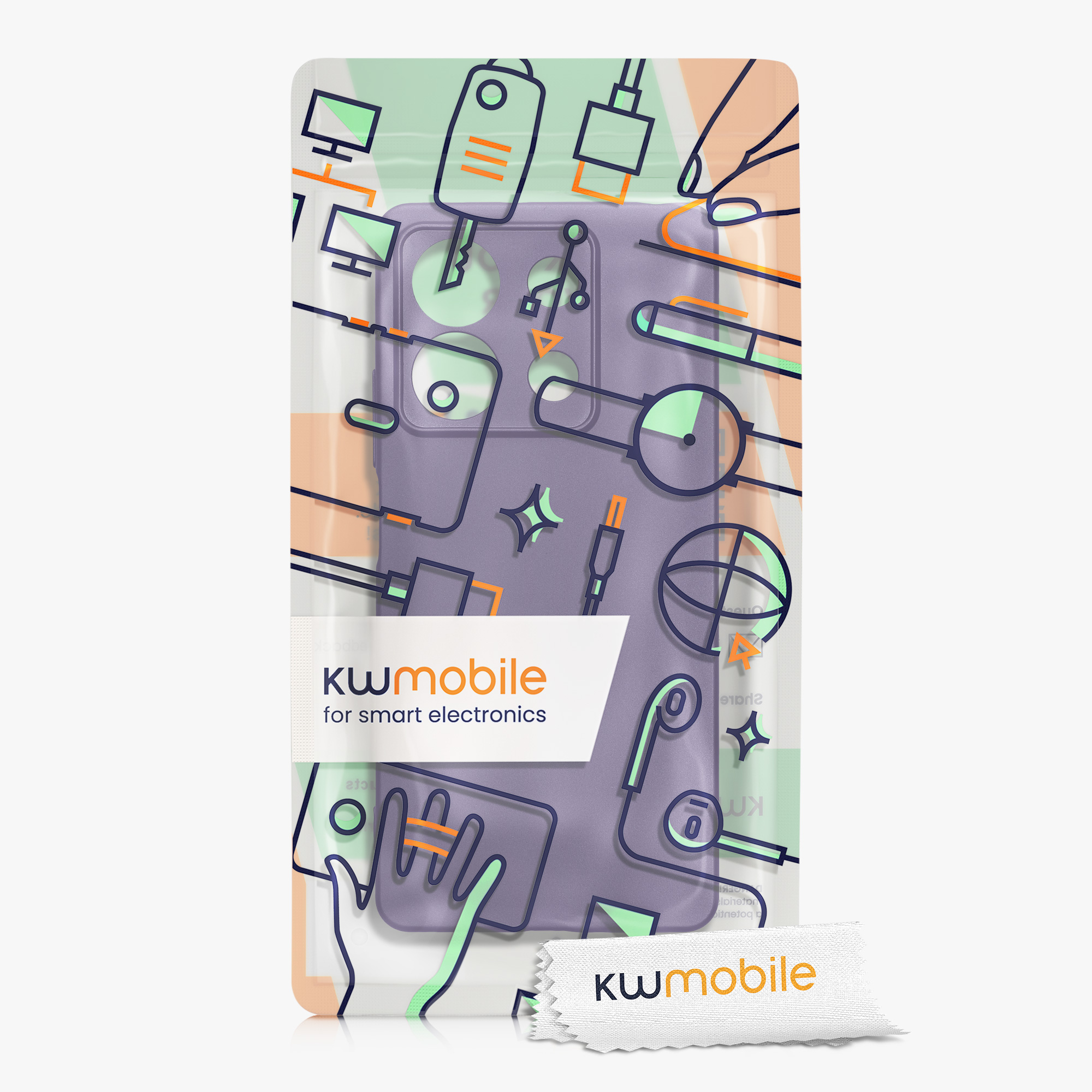 Kryt Xiaomi Redmi Note 13 5G metalický TPU modrá kwmobile