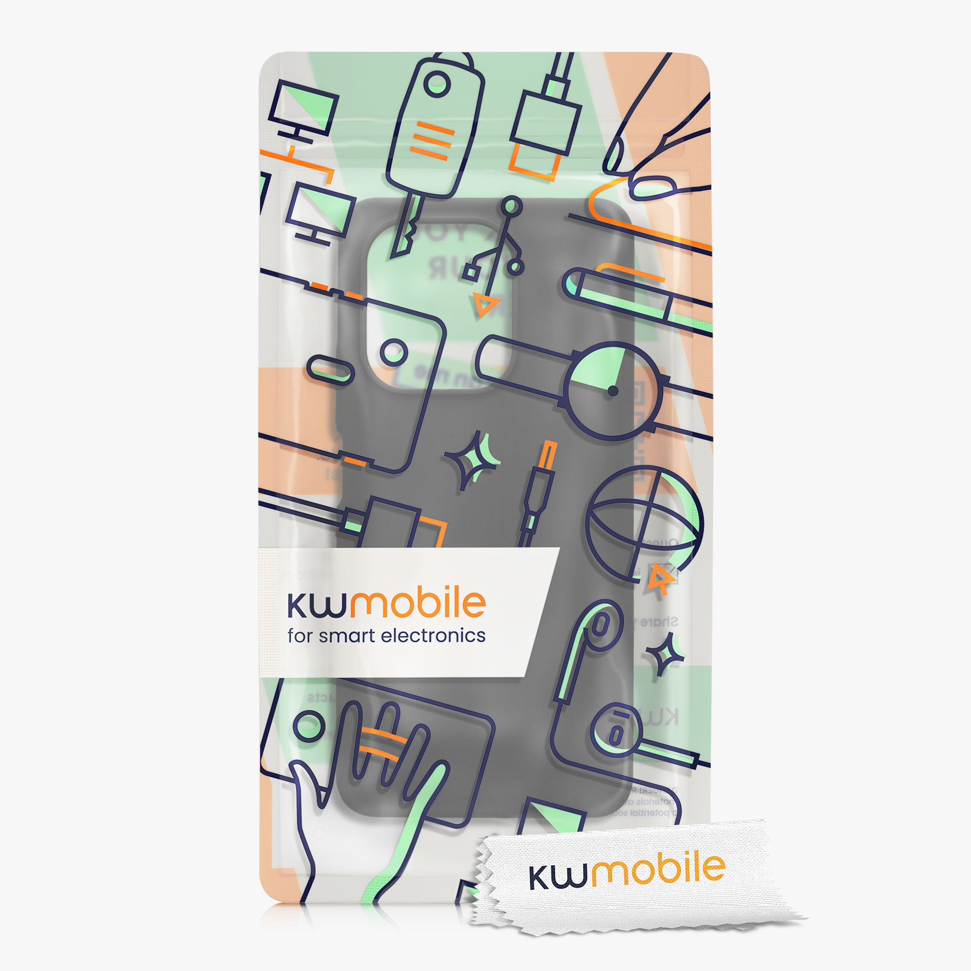 Kryt Xiaomi Redmi Note 13 4G silikonový TPU černá kwmobile