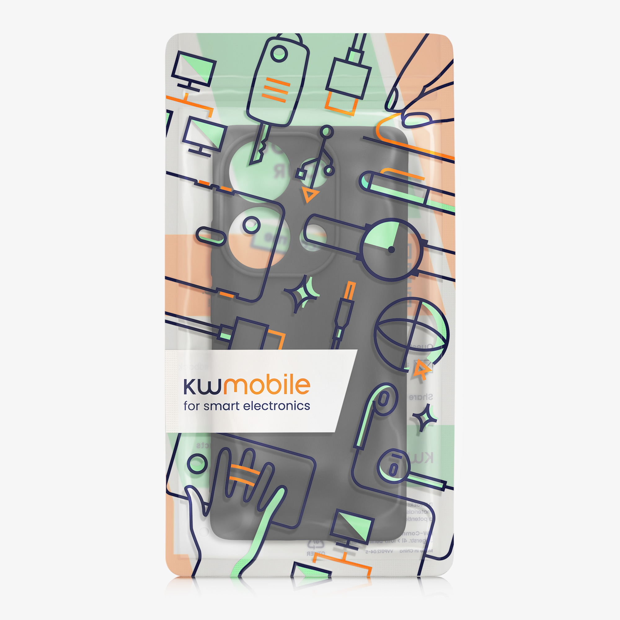 Kryt Xiaomi Redmi Note 13 Pro 4G silikonový TPU černá matná kwmobile