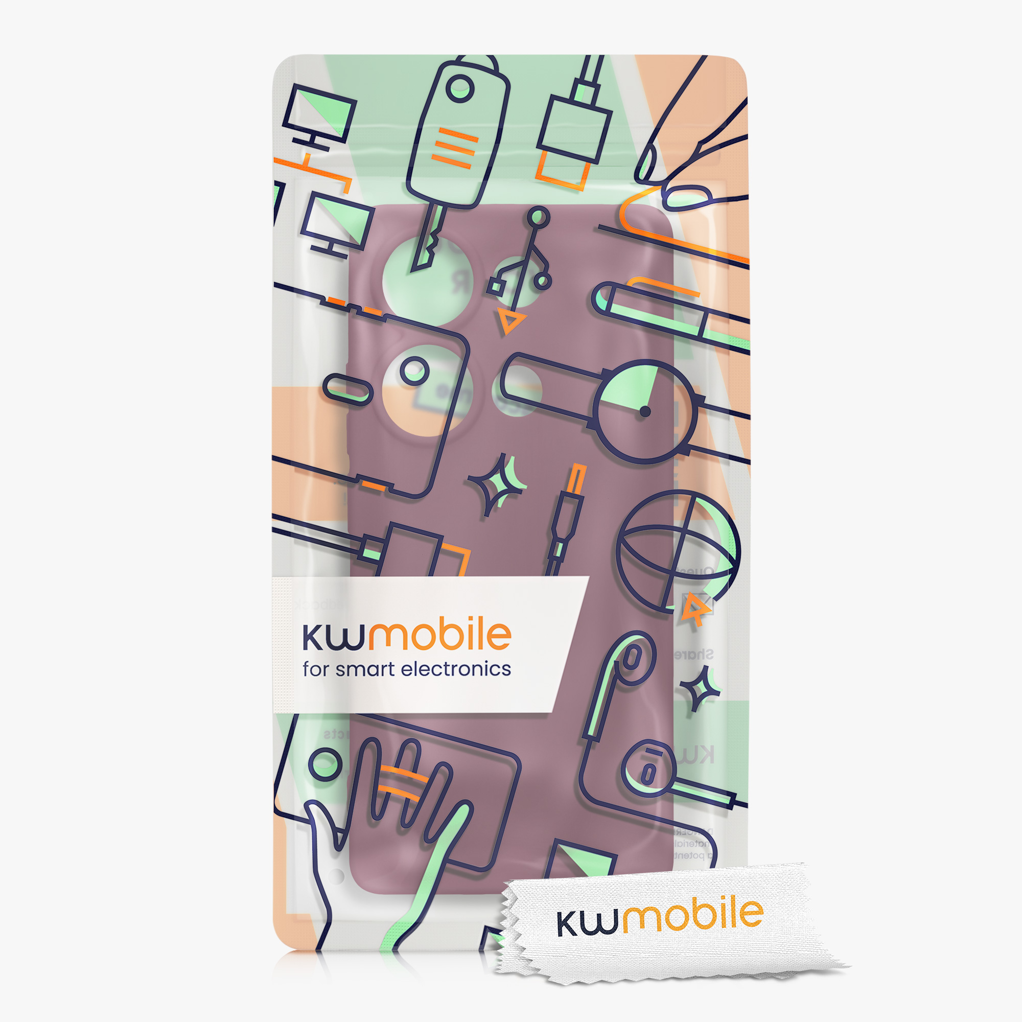 Kryt Xiaomi Redmi Note 13 Pro 4G silikonový TPU červená kwmobile